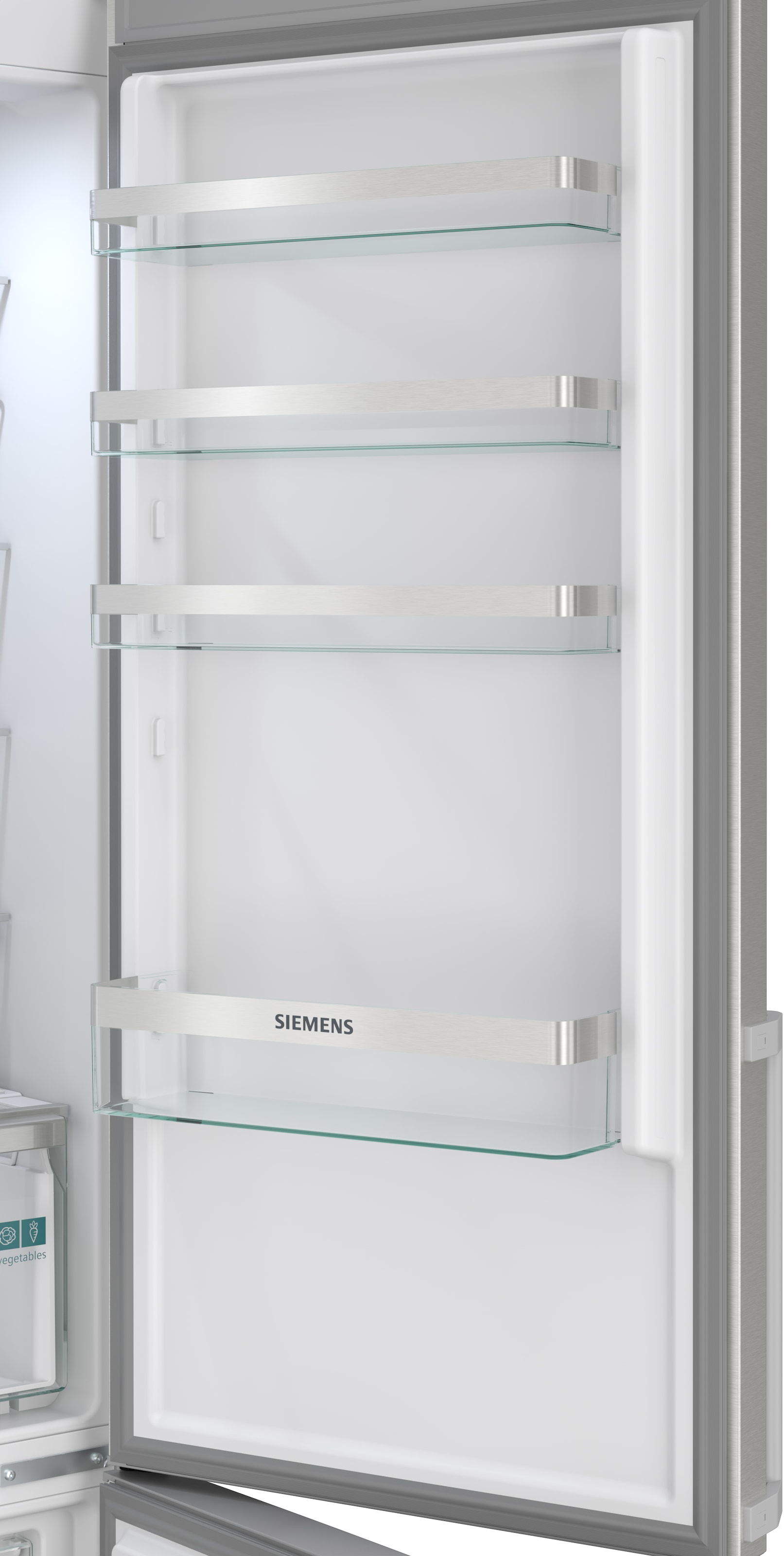 SIEMENS Kühl-/Gefrierkombination iQ300 »KG39NVICV« 203 cm hoch 60 cm breit hyperFresh System für frisches Obst und Gemüse sowie Total noFrost