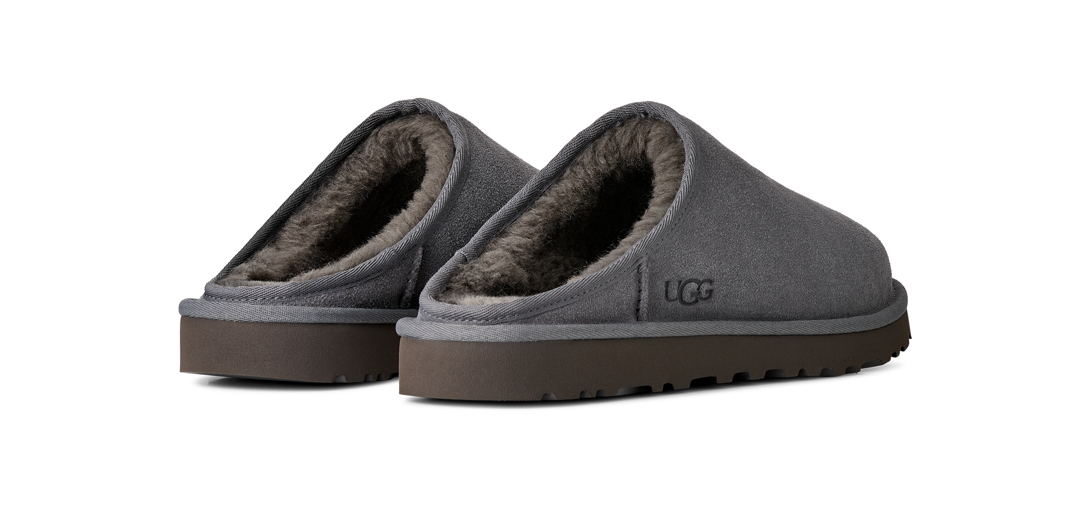 UGG Clog »UNISEX, M CLASSIC SLIP-ON«  Schlüpfschuh, Hausschuh mit Lammfell-Innensohle