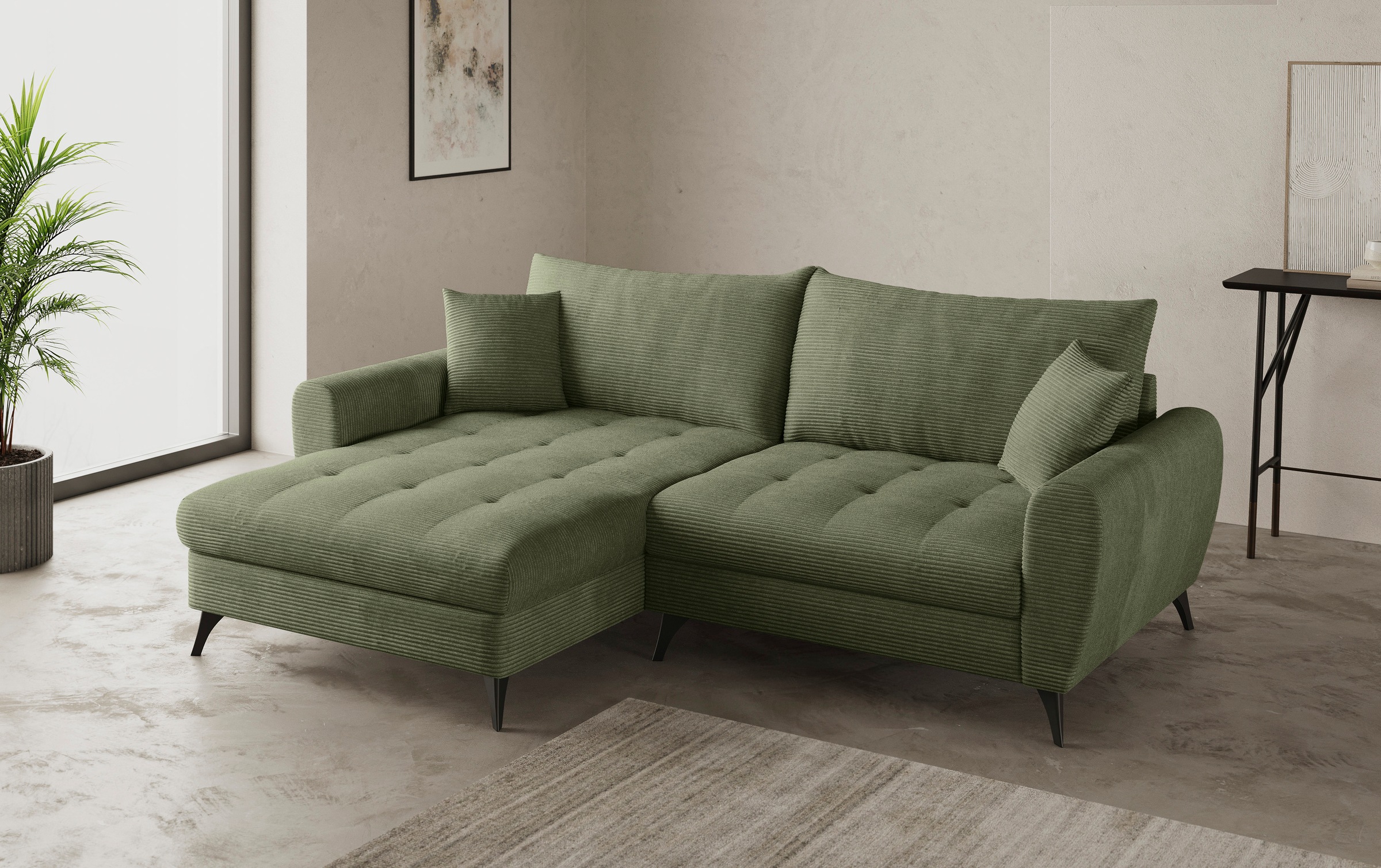 Mr. Couch Ecksofa »Blackburn II, L-Form«, Mit Kaltschaumpolsterung bis 140 kg belastbar
