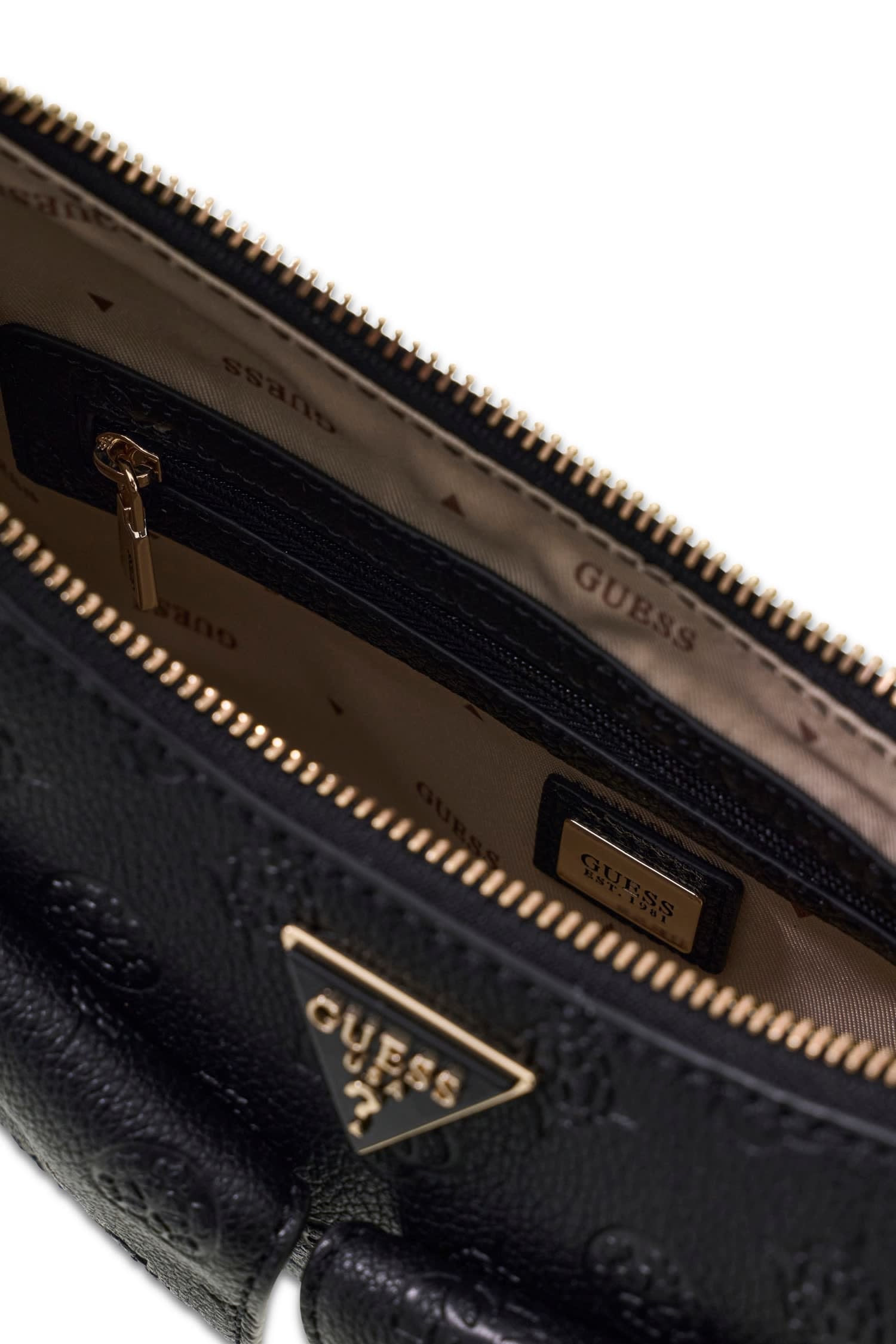 Guess Schultertasche »BLAKE CNVRTBL SHOULDER BAG« Damen Henkeltasche, Umhängetasche mit Frontfächern