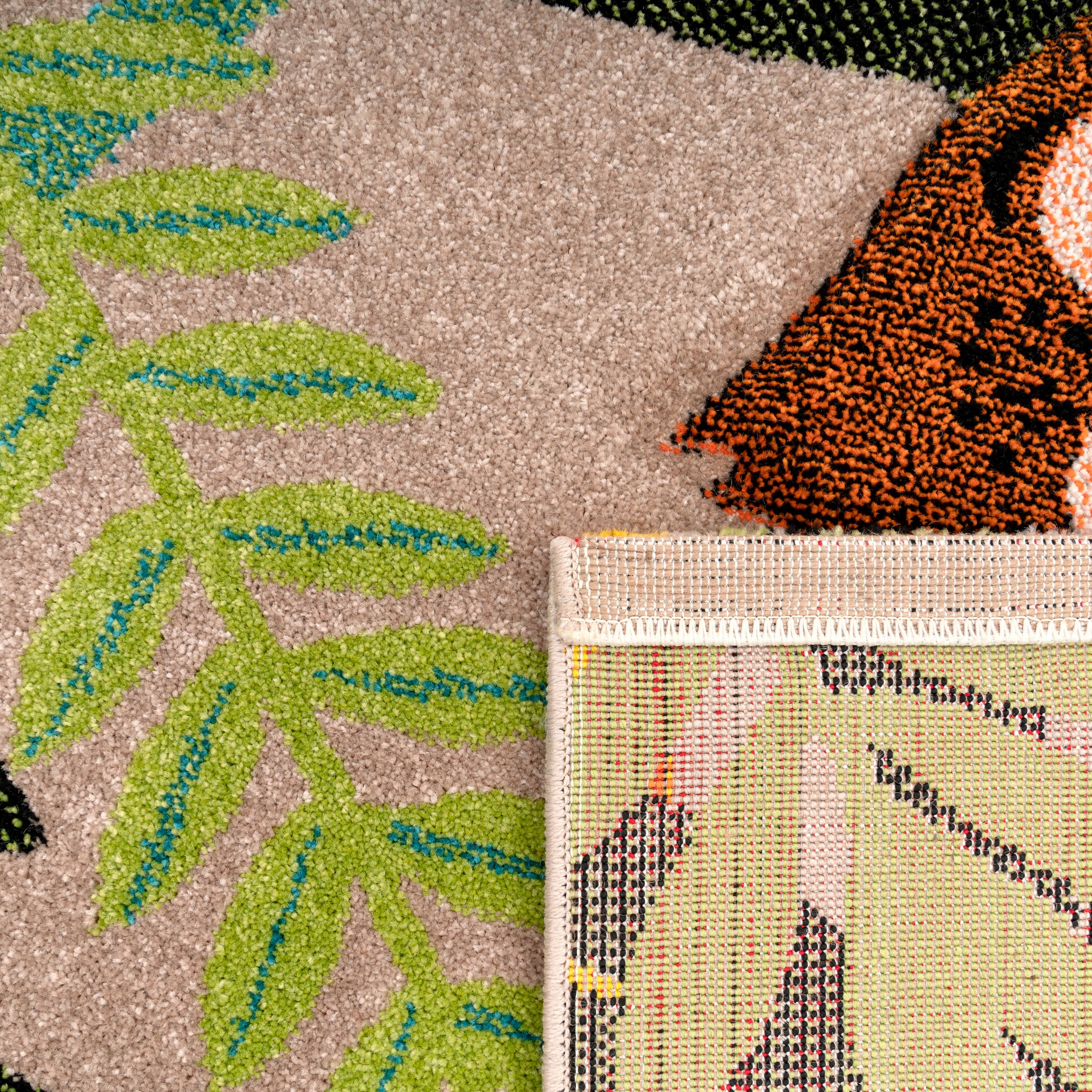 Paco Home Kinderteppich »Diamond 650« rechteckig 16 mm Höhe Spielteppich, 3D-Design, niedliches buntes Tier Motiv, Kinderzimmer