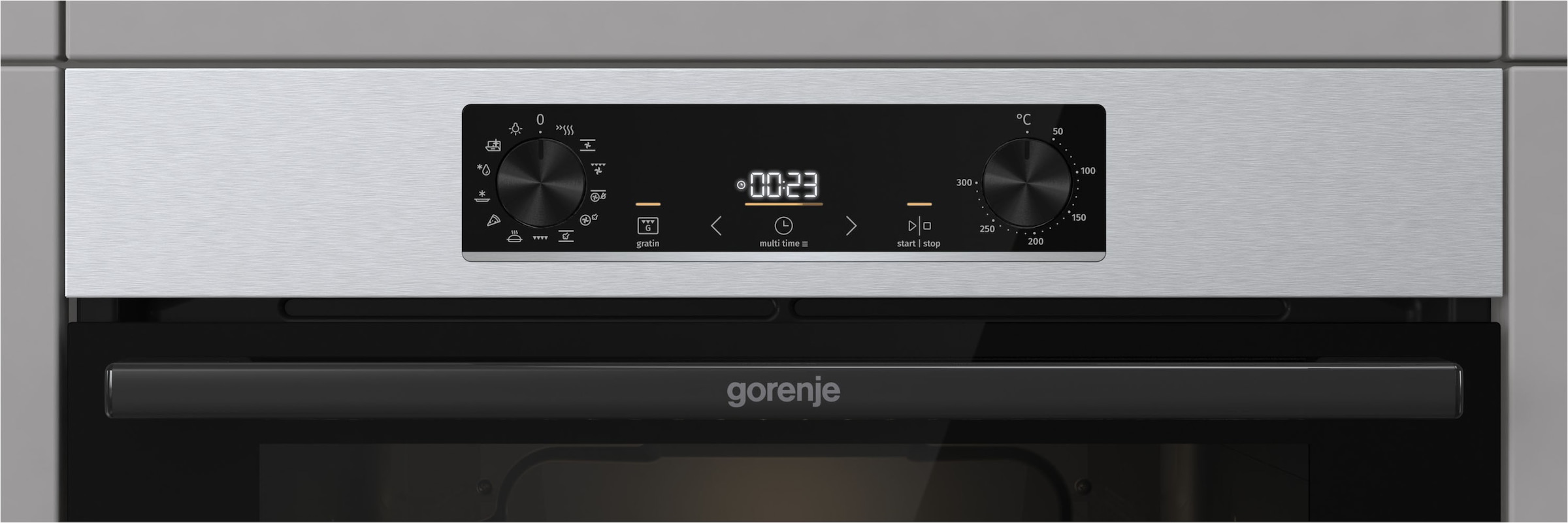 GORENJE Backofen-Set »BOSB737OTX« mit 1-fach-Teleskopauszug Aqua Clean Pizzafunktion mit 300 °C – perfekt für Pizza, Focaccia und mehr!