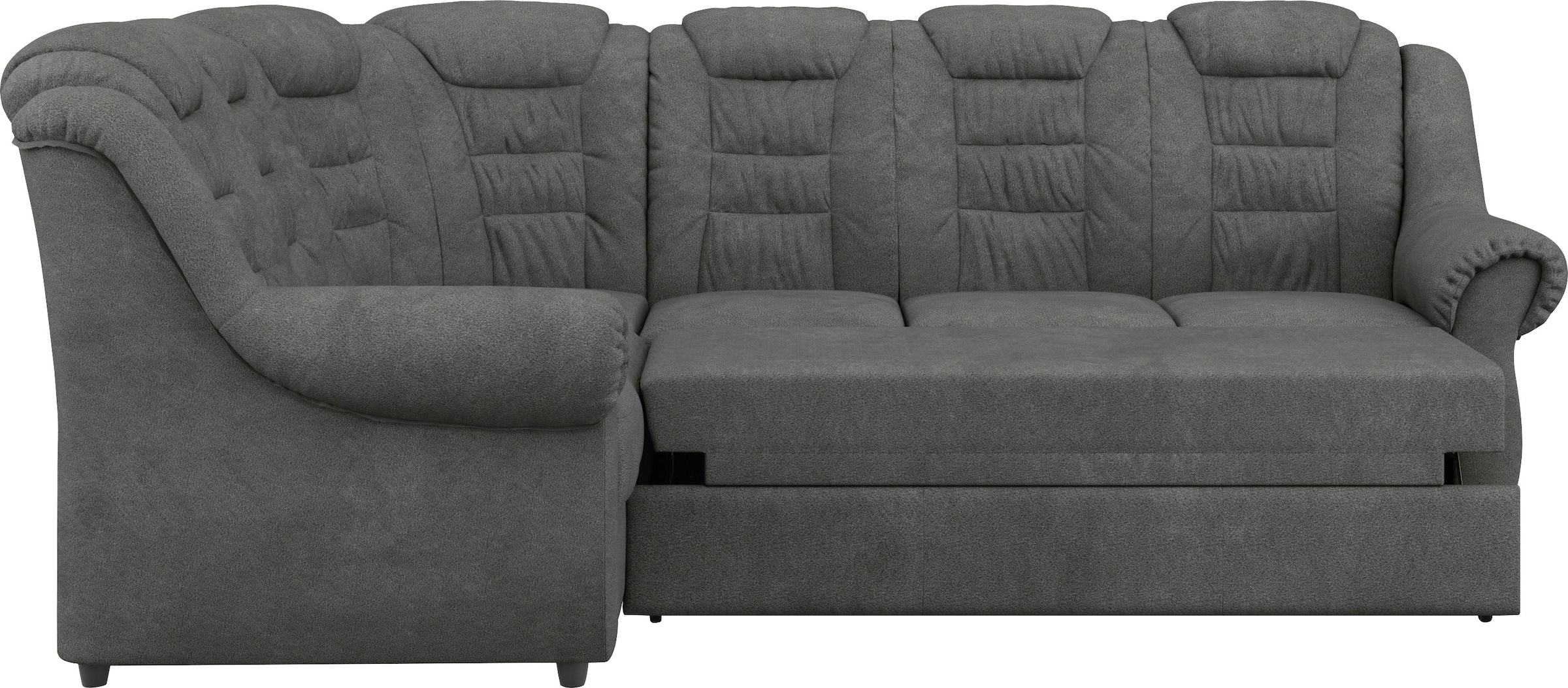 Home affaire Ecksofa »Boston L-Form«, mit hoher Rückenlehne, wahlweise mit Bettfunktion & Stauraum