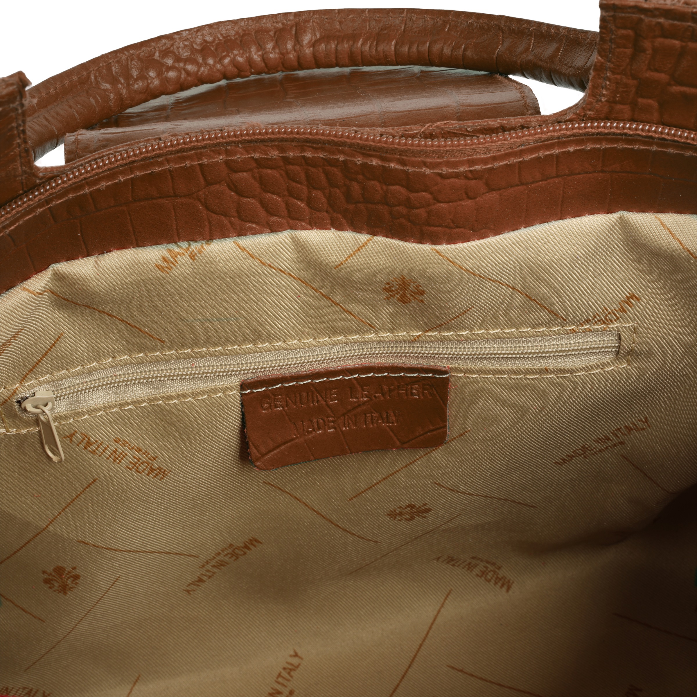 Cluty Henkeltasche echt Leder, Made in Italy