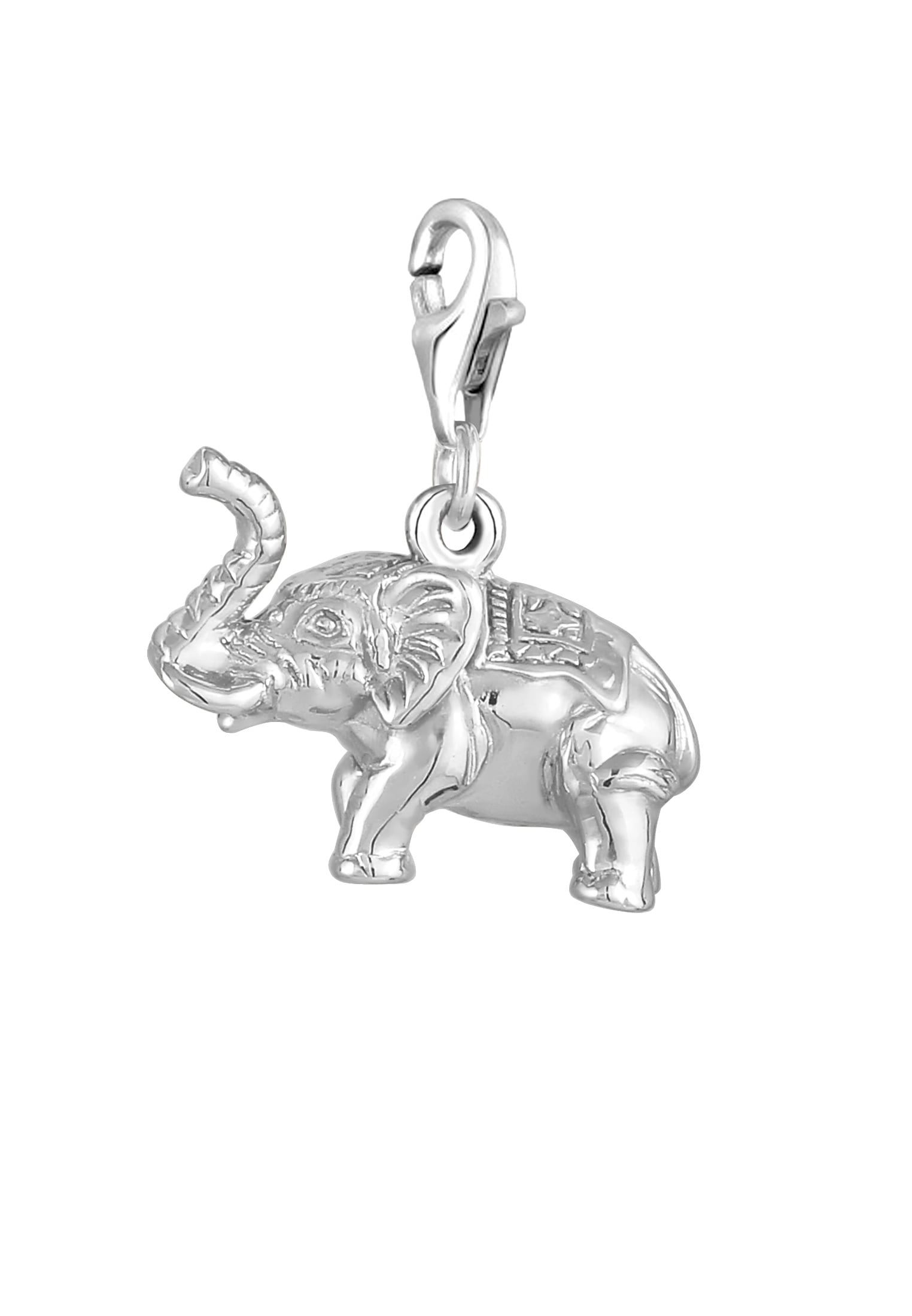 Nenalina Charm-Einhänger »Charm Anhänger Elefant Tier Reise Verziert 925 Silber«