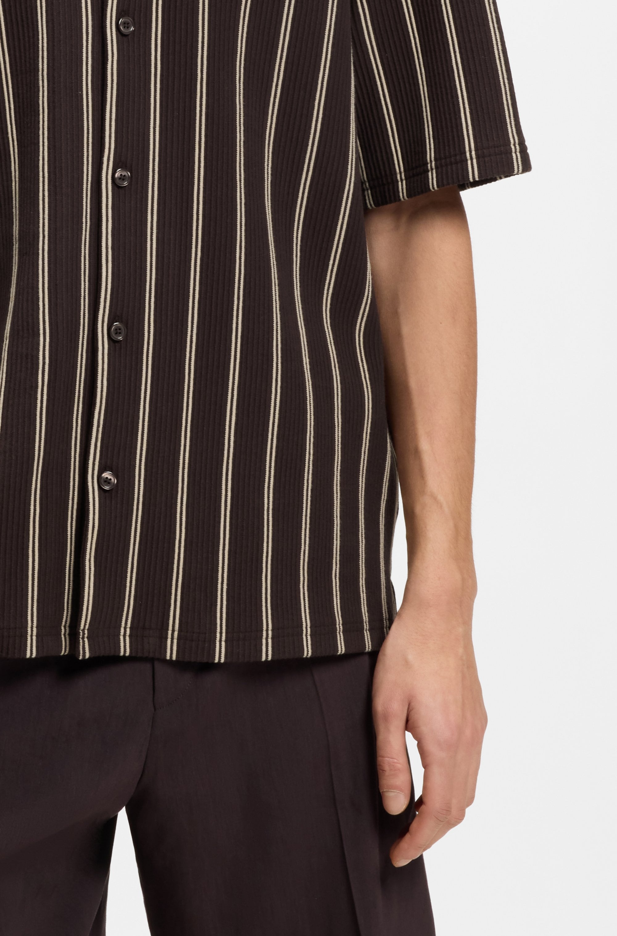 BOSS Kurzarmhemd »C-LARS CAMP B-262« mit Freizeitkragen, Relaxed Fit