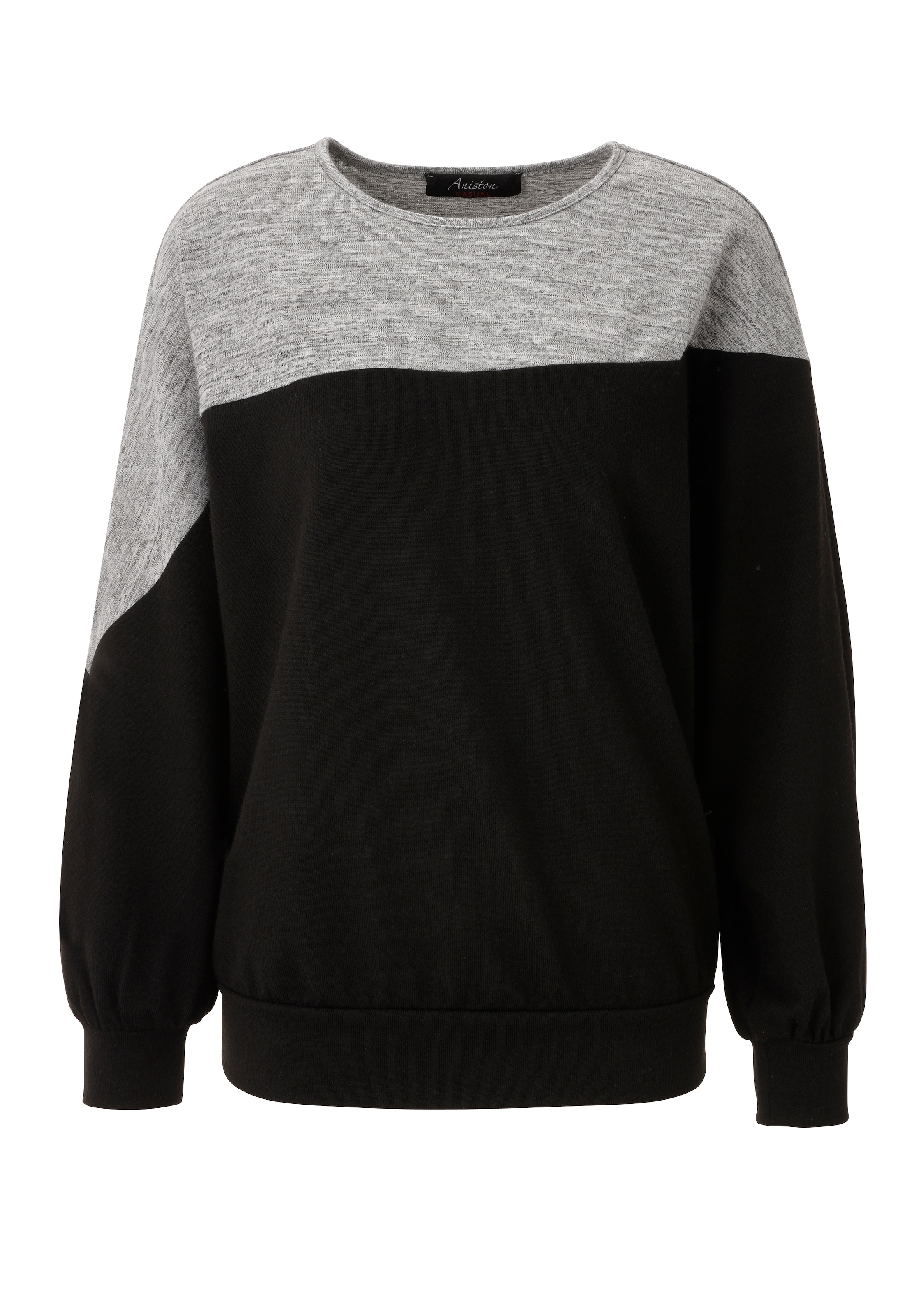 Aniston CASUAL Sweatshirt , mit asymmetrischem Farbeinsatz - NEUE KOLLEKTION
