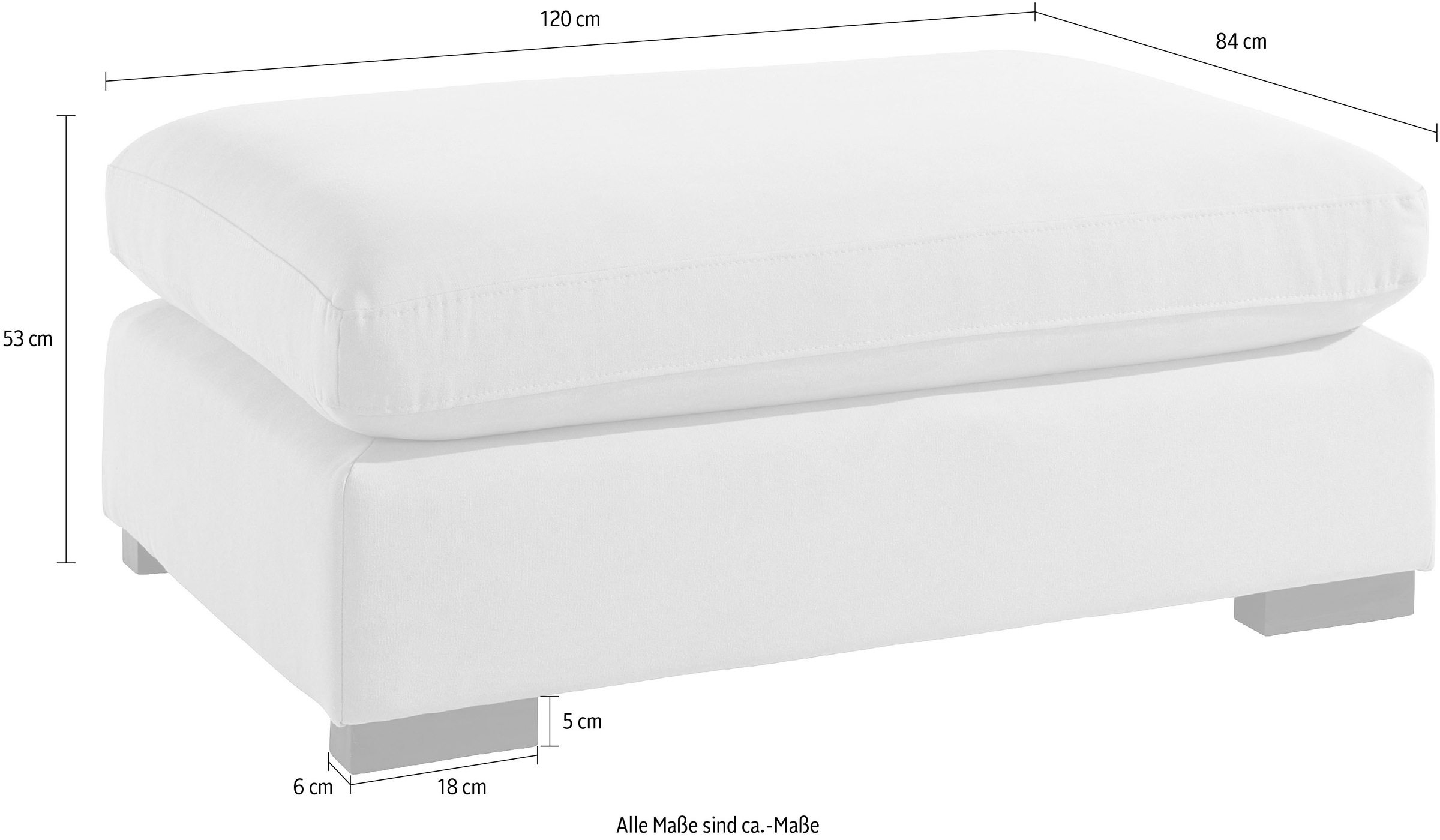 Home affaire Polsterhocker »Fresh Pond« weich gepolstert, passend zur Serie "Fresh Pond", in vielen Farben