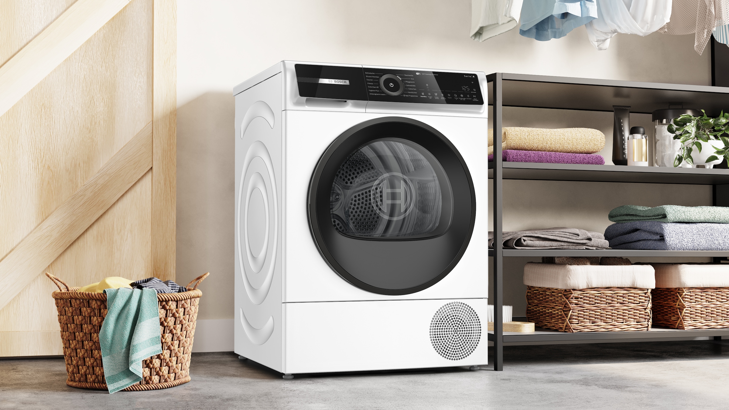 BOSCH Wärmepumpentrockner »WQN245B41« Serie 6 Selbstreinigender Kondensator und Trommelreversierung