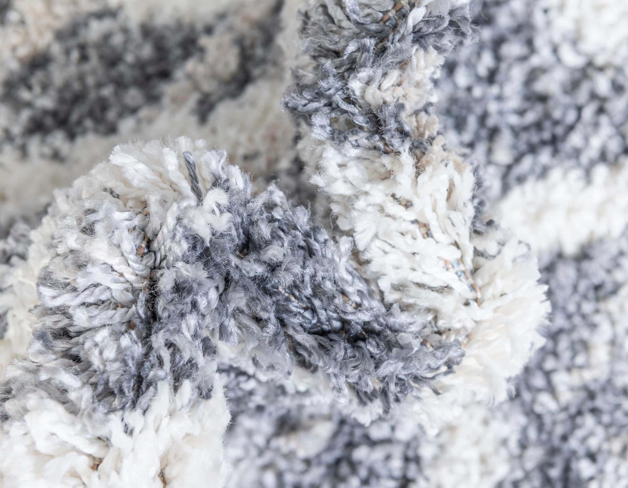 Myflair Möbel & Accessoires Hochflor-Teppich »Top Shag, LAGERRÄUMUNG!«, rechteckig, 32 mm Höhe, gewebt, Rauten Design, melierte Optik, weich & kuschelig, mit Fransen
