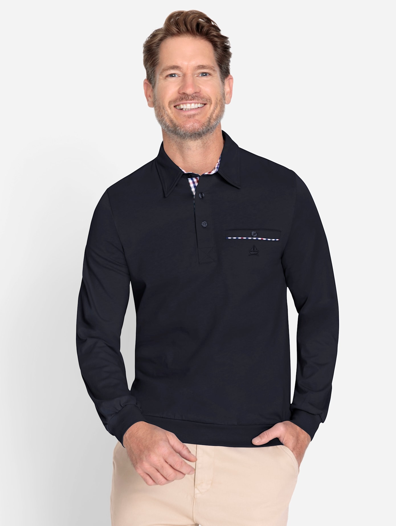 Marco Donati Poloshirt »Langarm-Shirt« 1 Stk.