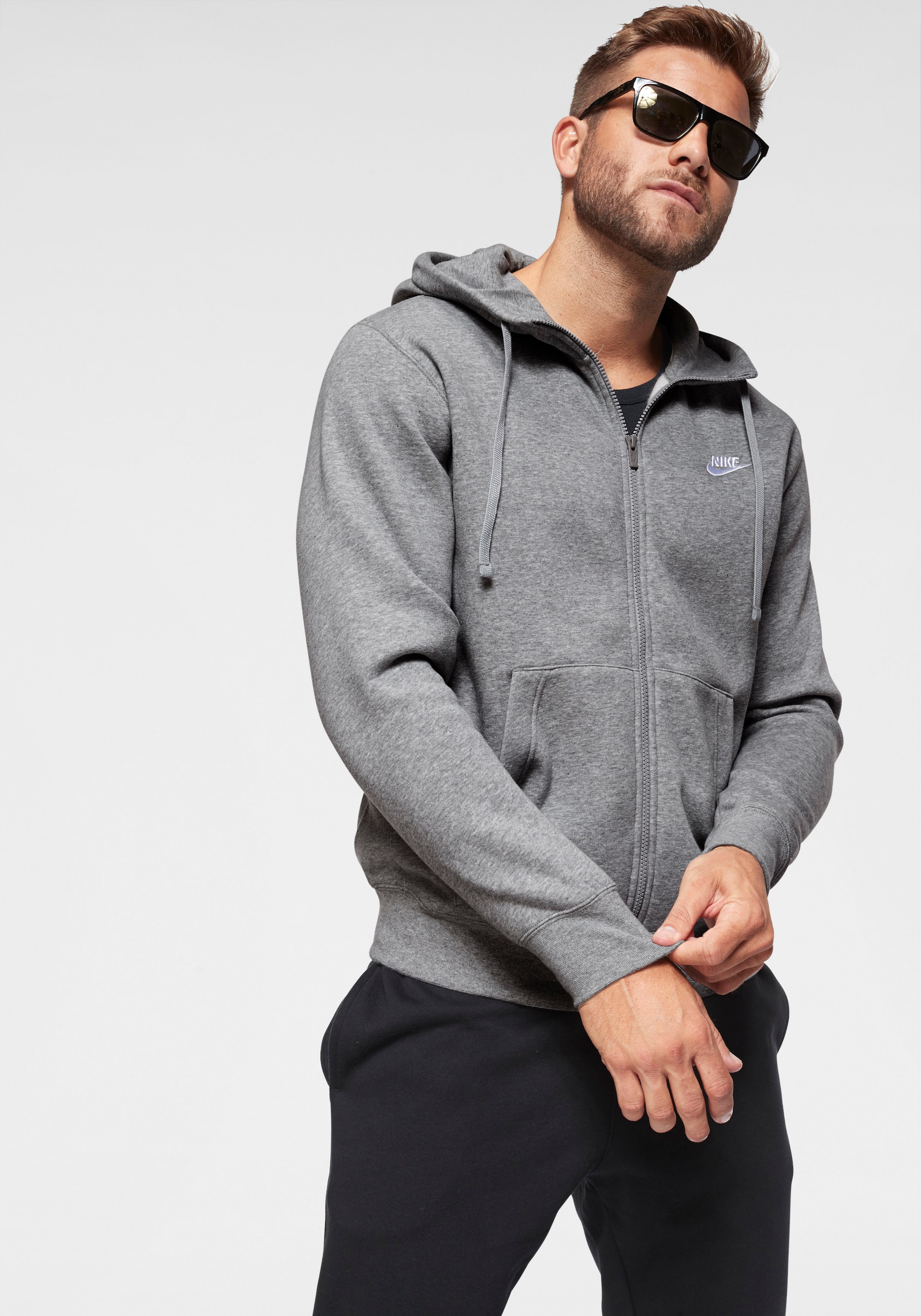 Nike Sportswear online Sweatjacke Full-Zip kaufen Fleece »Club Hoodie« OTTO bei Men\'s