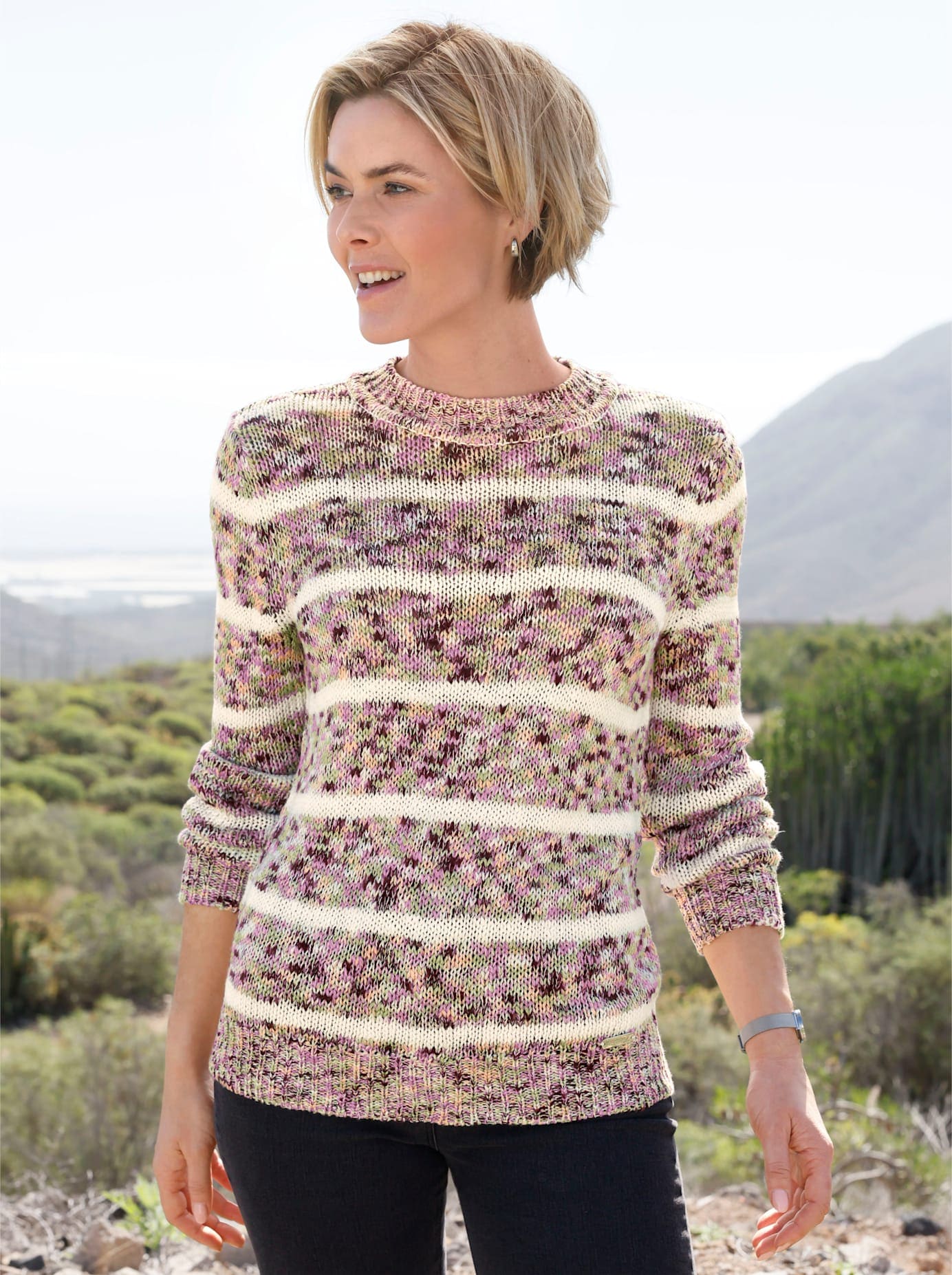 Casual Looks Rundhalspullover »Rundhals-Pullover«