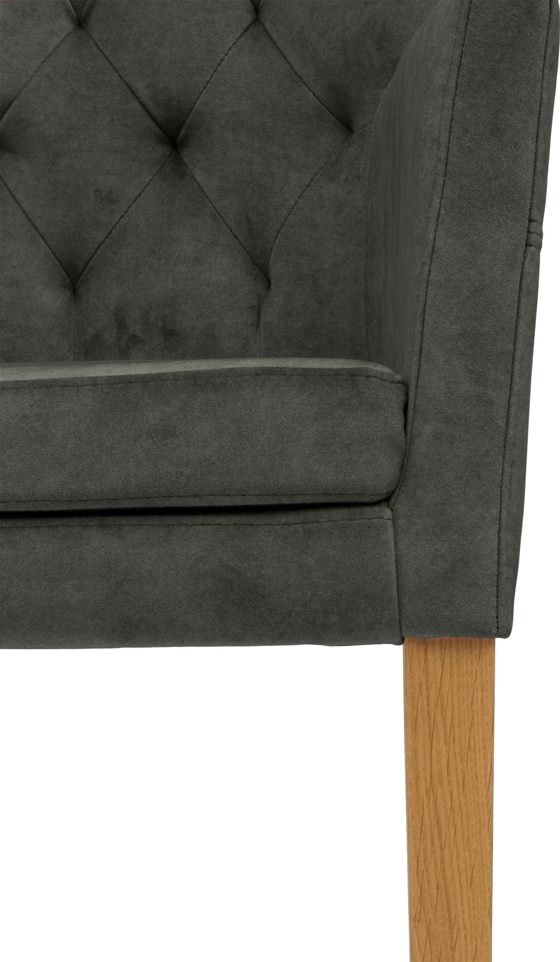 Home affaire Esszimmerstuhl »Colorado BESTSELLER«, Samtvelours, mit Massivholzgestell