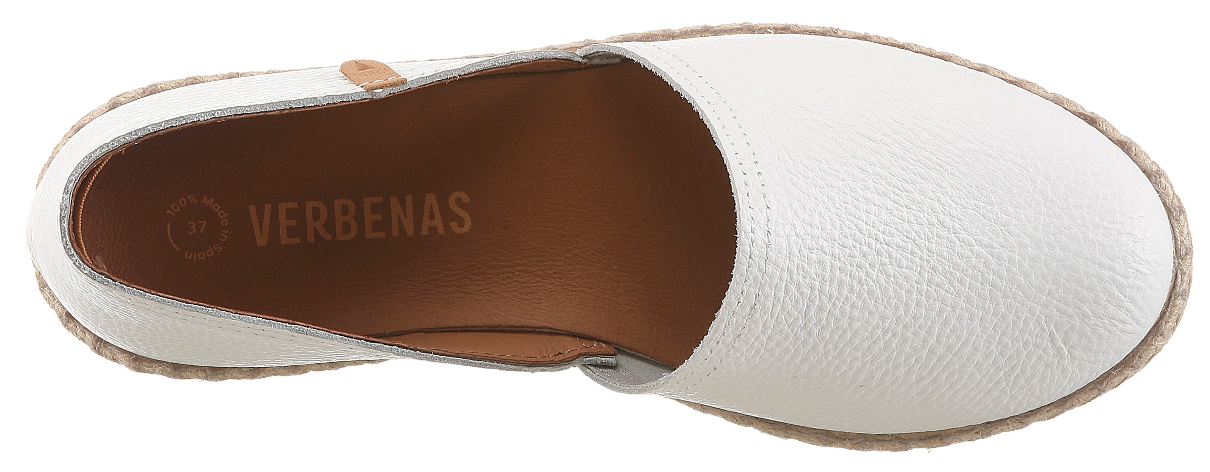 VERBENAS Espadrille »CARMEN«  Slipper, Sommerschuh, Urlaubsschuh, Flat mit Rahmennaht