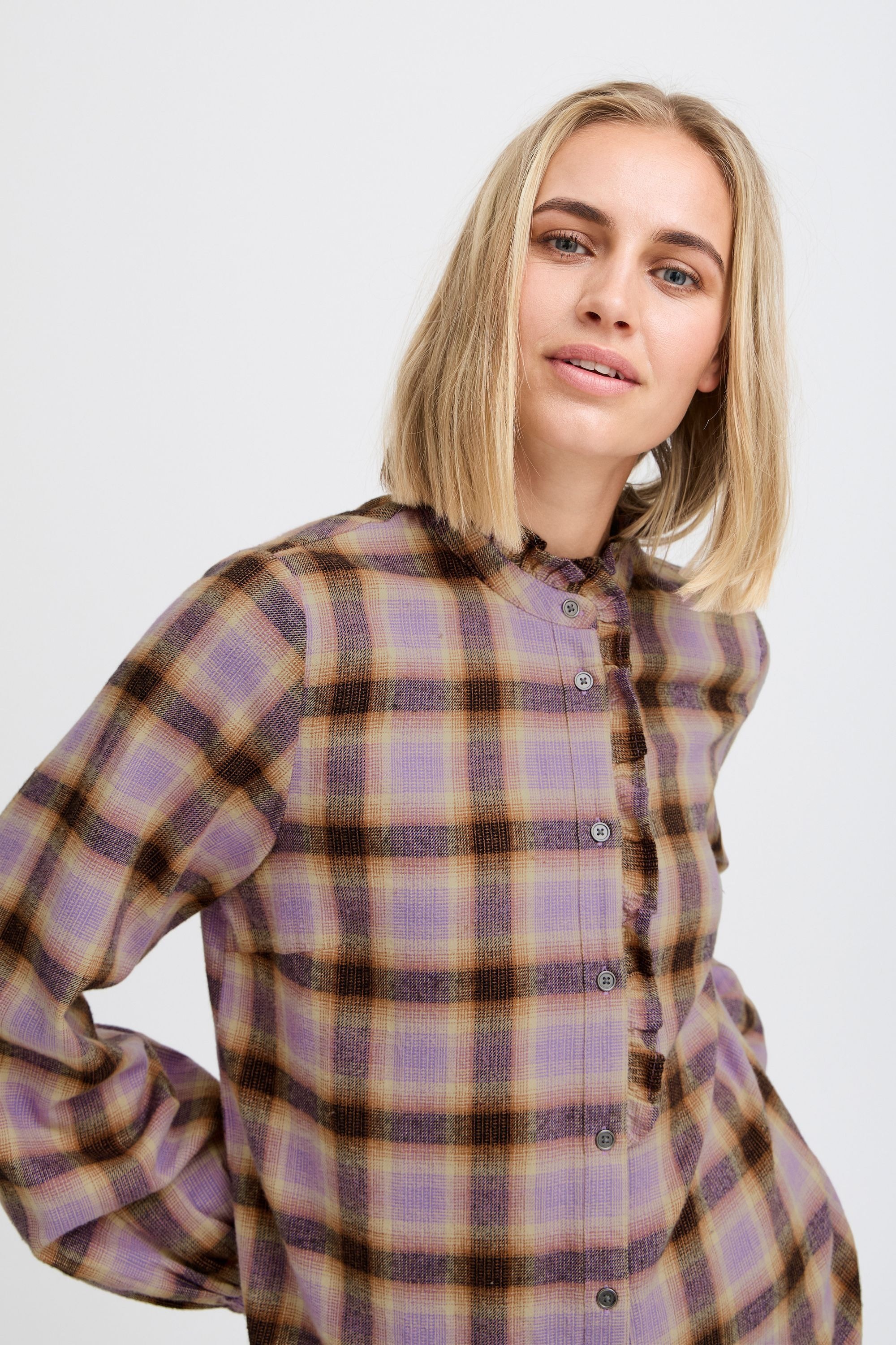 Pulz Jeans Tunika »Langarmhemd PZKATELYN Frill Shirt«