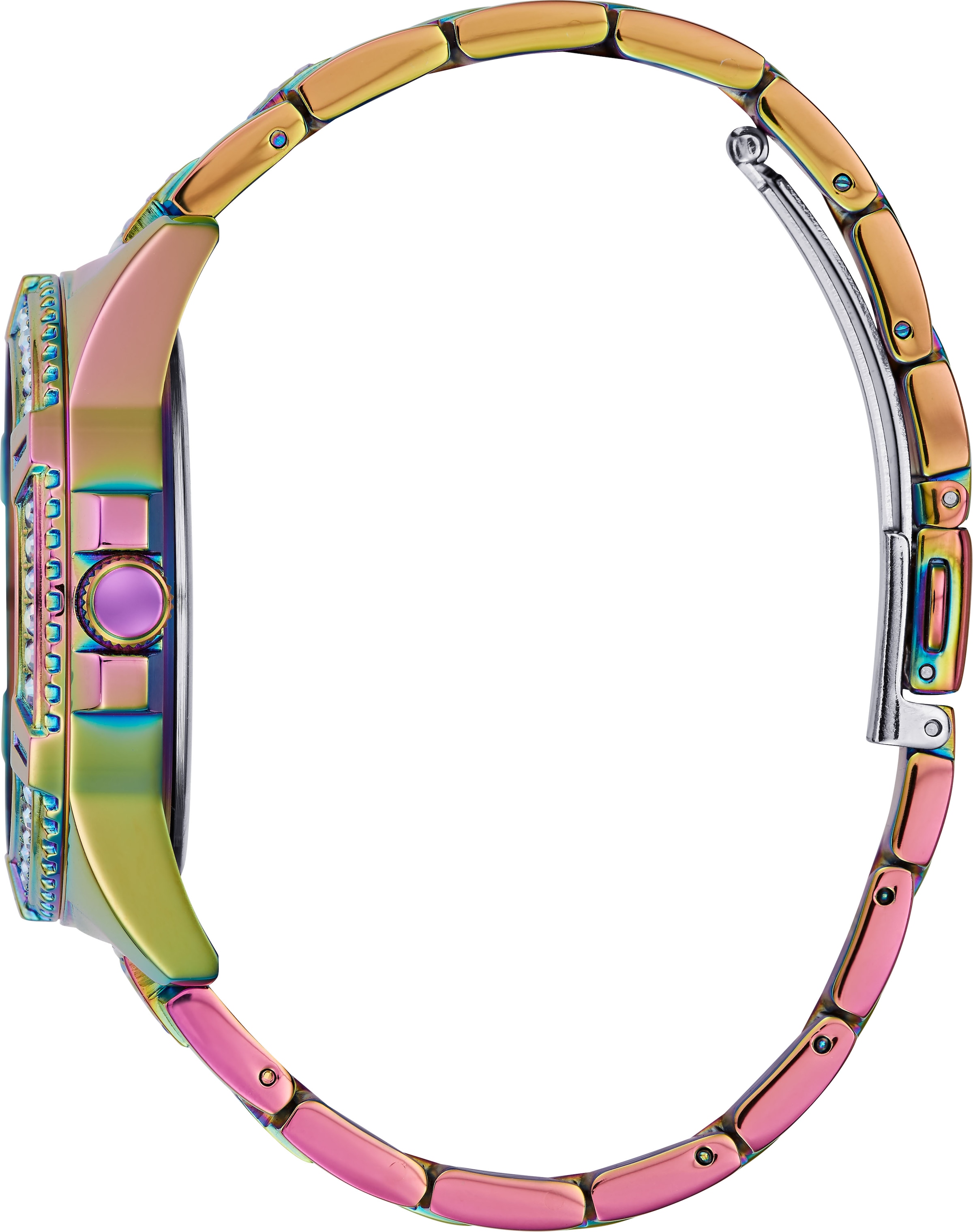 Guess Multifunktionsuhr »LADY FRONTIER, GW0044L1«, Armbanduhr, Quarzuhr, Damenuhr