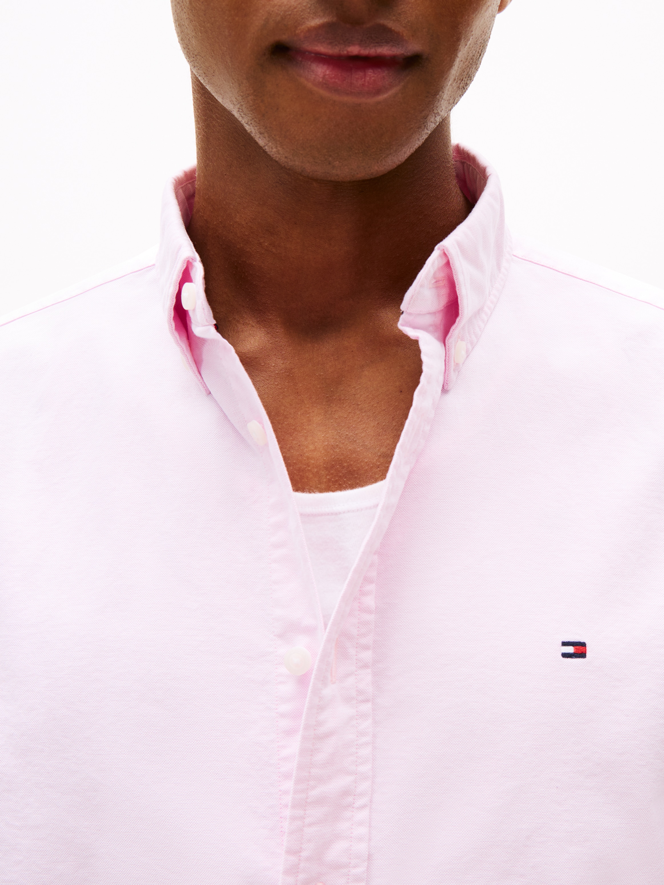 Tommy Hilfiger Langarmhemd »SOLID HERITAGE OXFORD Regular Fit SHIRT«
