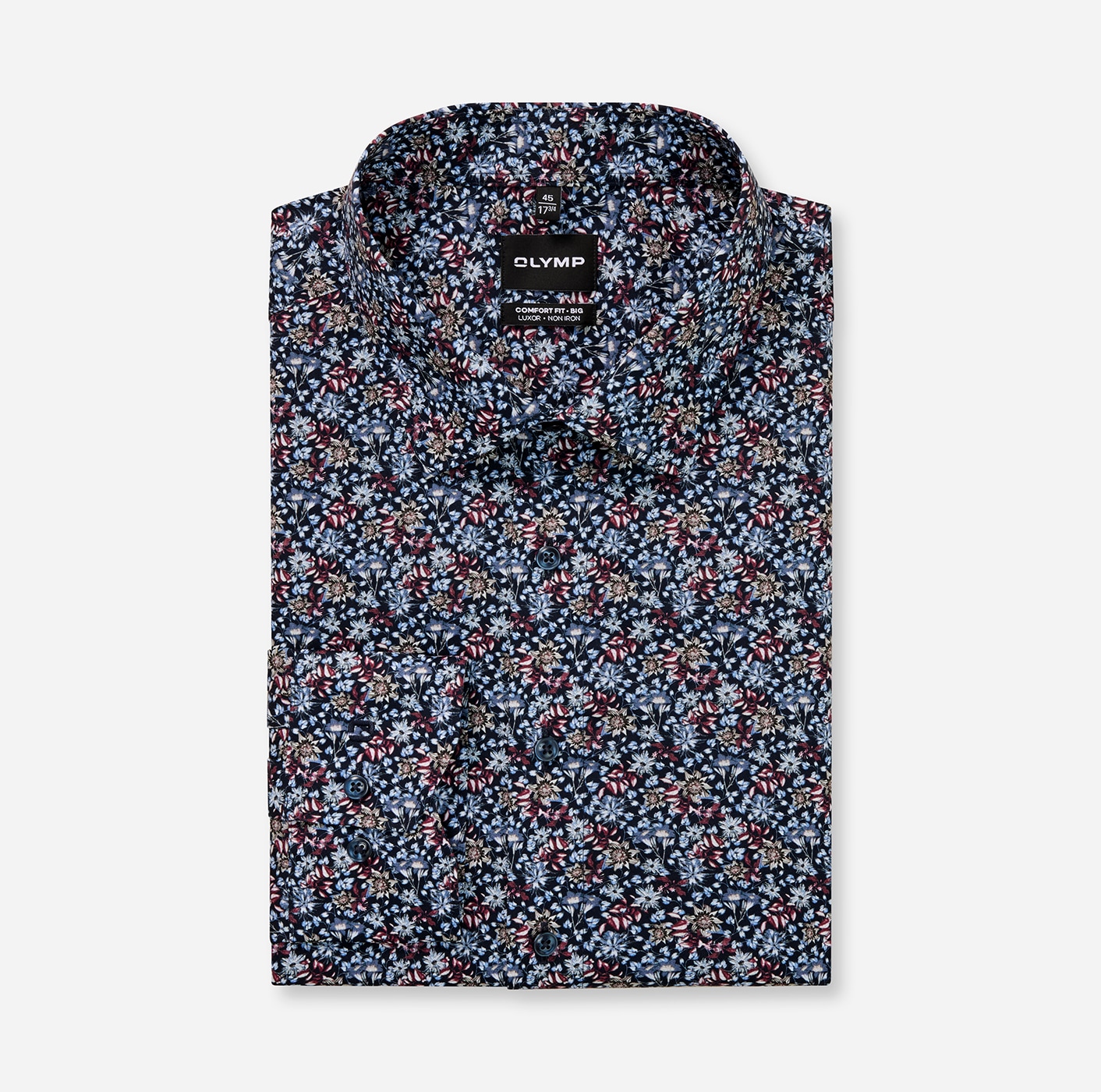 OLYMP Langarmhemd »Big & Tall« Neue COMFORT FIT BIG Kollektion, New-Kentkragen