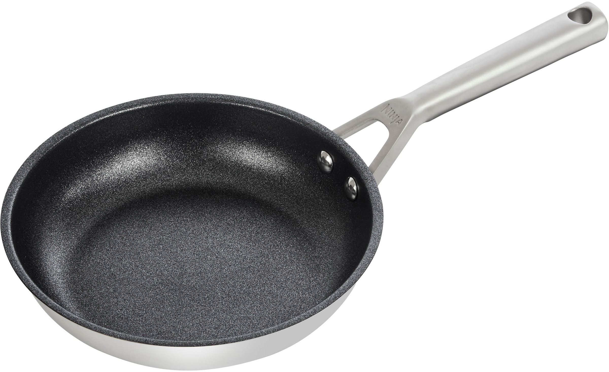 NINJA Bratpfanne »Ninja ZEROSTICK Edelstahl-Pfanne C600DE« Edelstahl 1 Stk. tlg. Edelstahl mit Aluminiumbeschichtung für Braten bei hohen Temperaturen