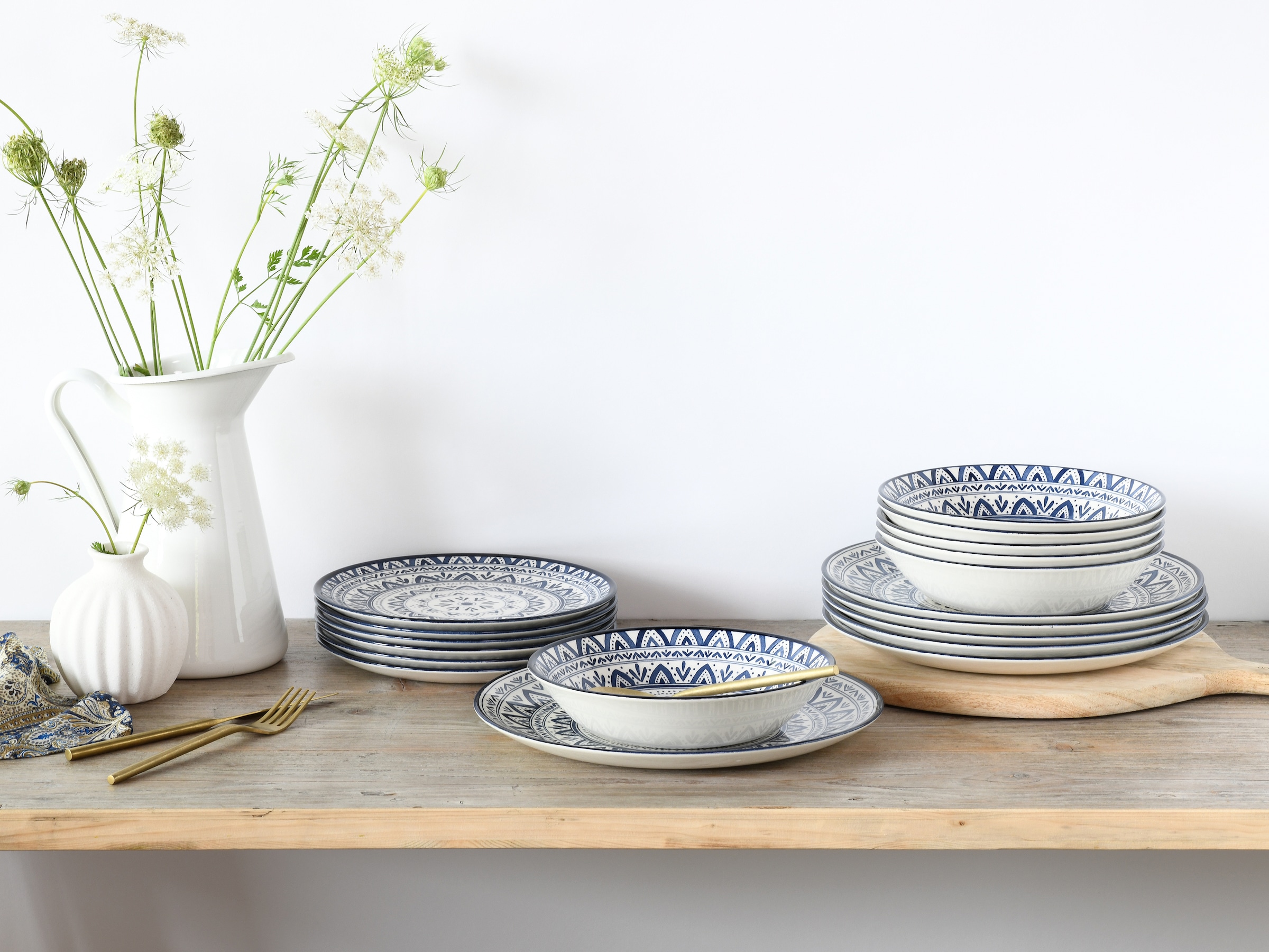 CreaTable Teller-Set »Mexico, Tellerset 18-tlg« Traditionelle Motive