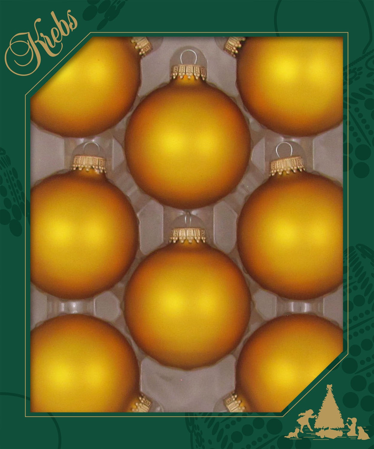 Krebs Glas Lauscha Weihnachtsbaumkugel »CBK83304, Weihnachtsdeko, Christbaumschmuck, Christbaumkugeln Glas«, (Set, 8 St.)