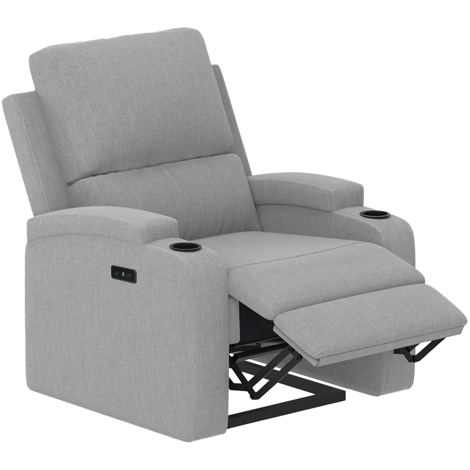 OTTO home Relaxsessel »NAPORI Struktur, Kinosessel, Multimedia-Sessel« TV-Sessel mit manueller u elektrischer Relaxfunktion u. Getränkehalter