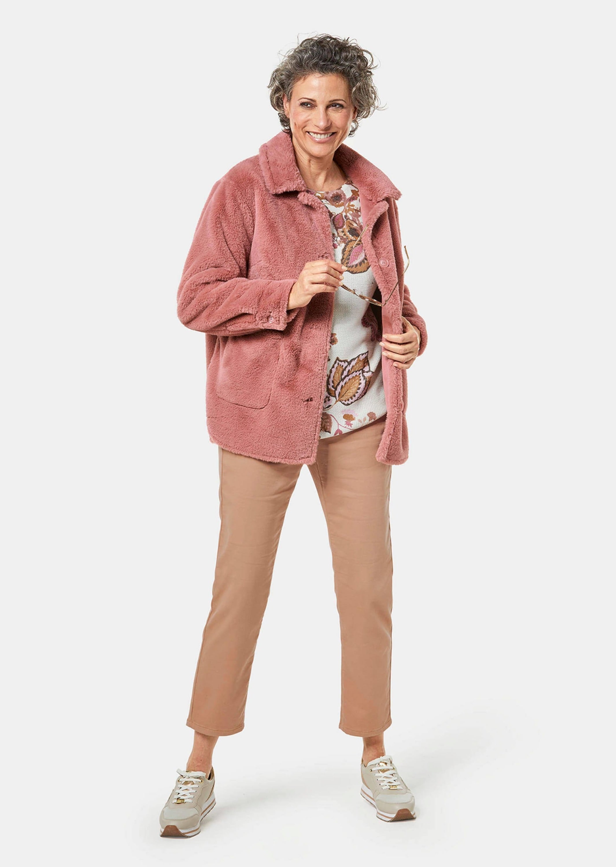 GOLDNER Kurzjacke »Kurzgröße Luxuriöse Fellimitatjacke«