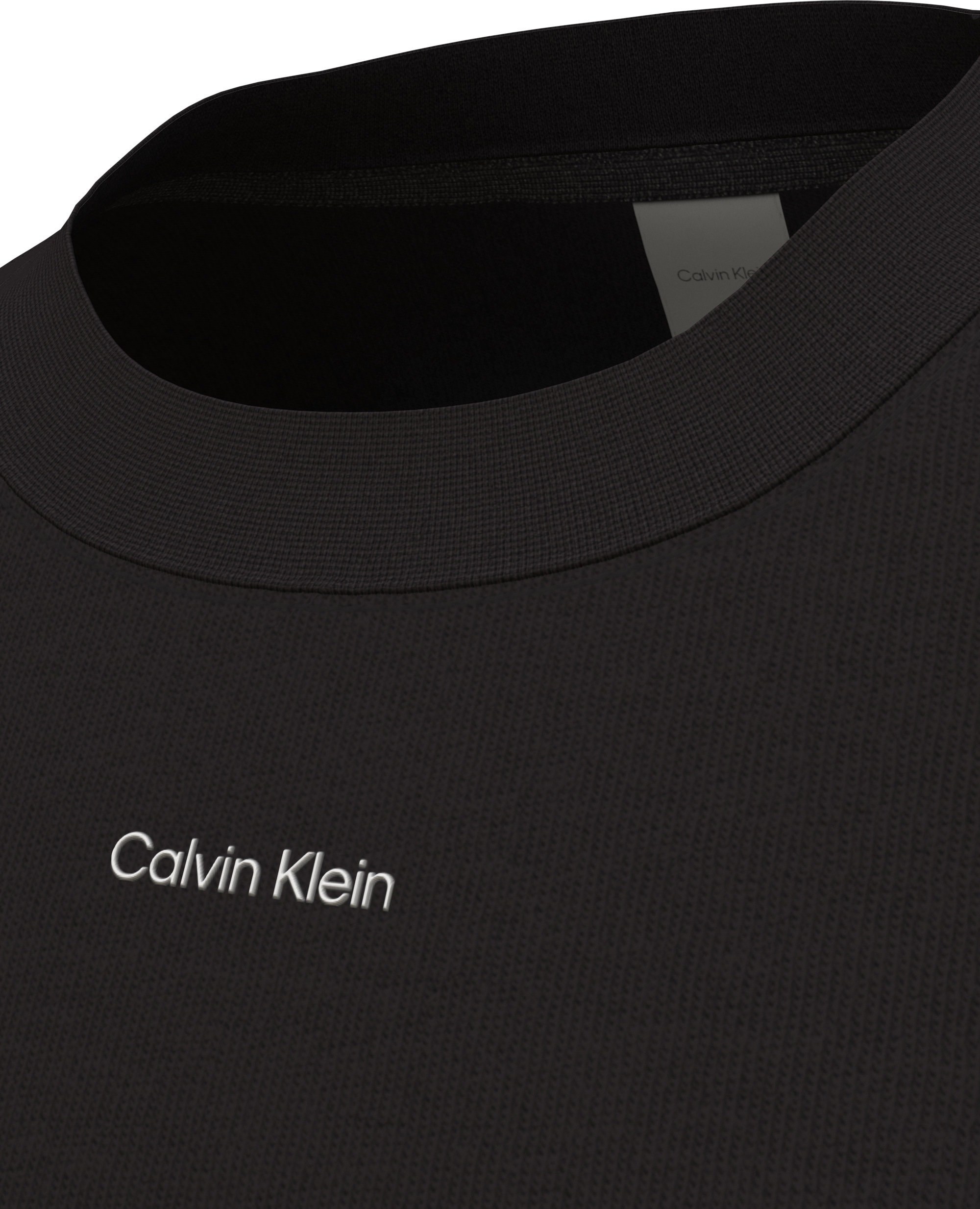 Calvin Klein T-Shirt »SS STRETCH PIQUE NANO EASY TEE«, Mit Rundhalsausschnitt