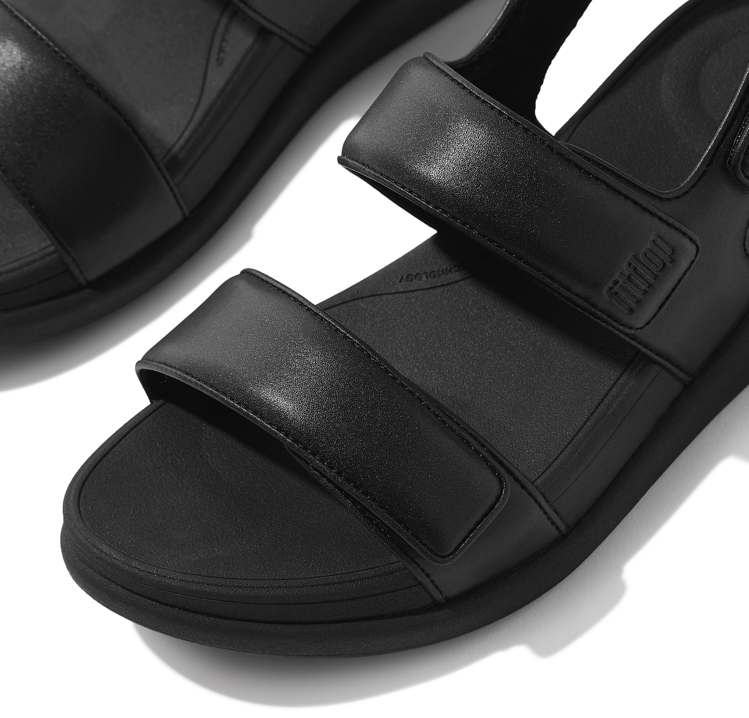 Fitflop Sandale »F-MODE GO«, Keilsandale, Klettschuh, Sommerschuh mit hervorragender Dämpfung