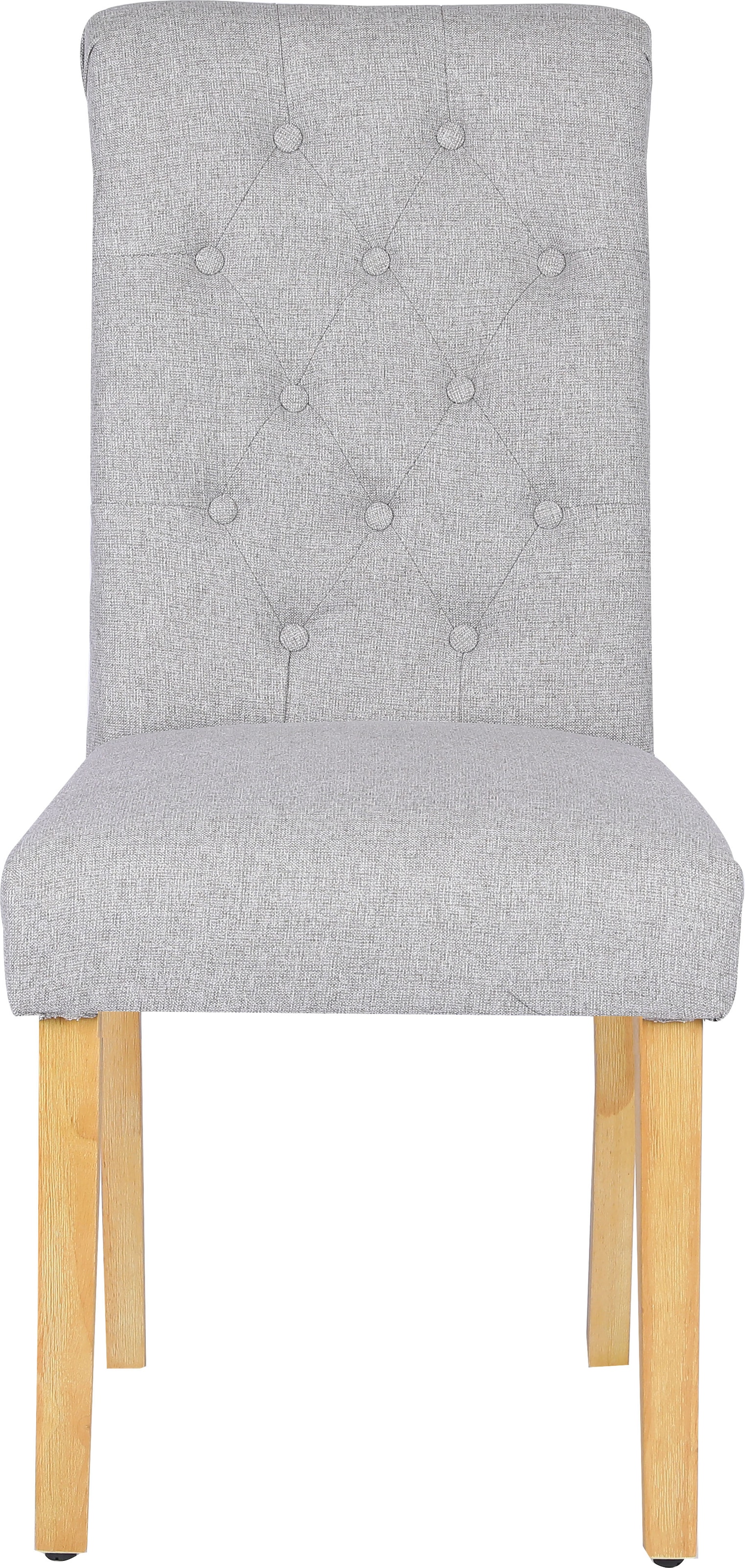 Home affaire Esszimmerstuhl »Liao, TOPSELLER!, 2er-Set«, (Set), pflegeleichter Webstoff Bezug, Knopfheftung, Sitzhöhe ca. 51 cm