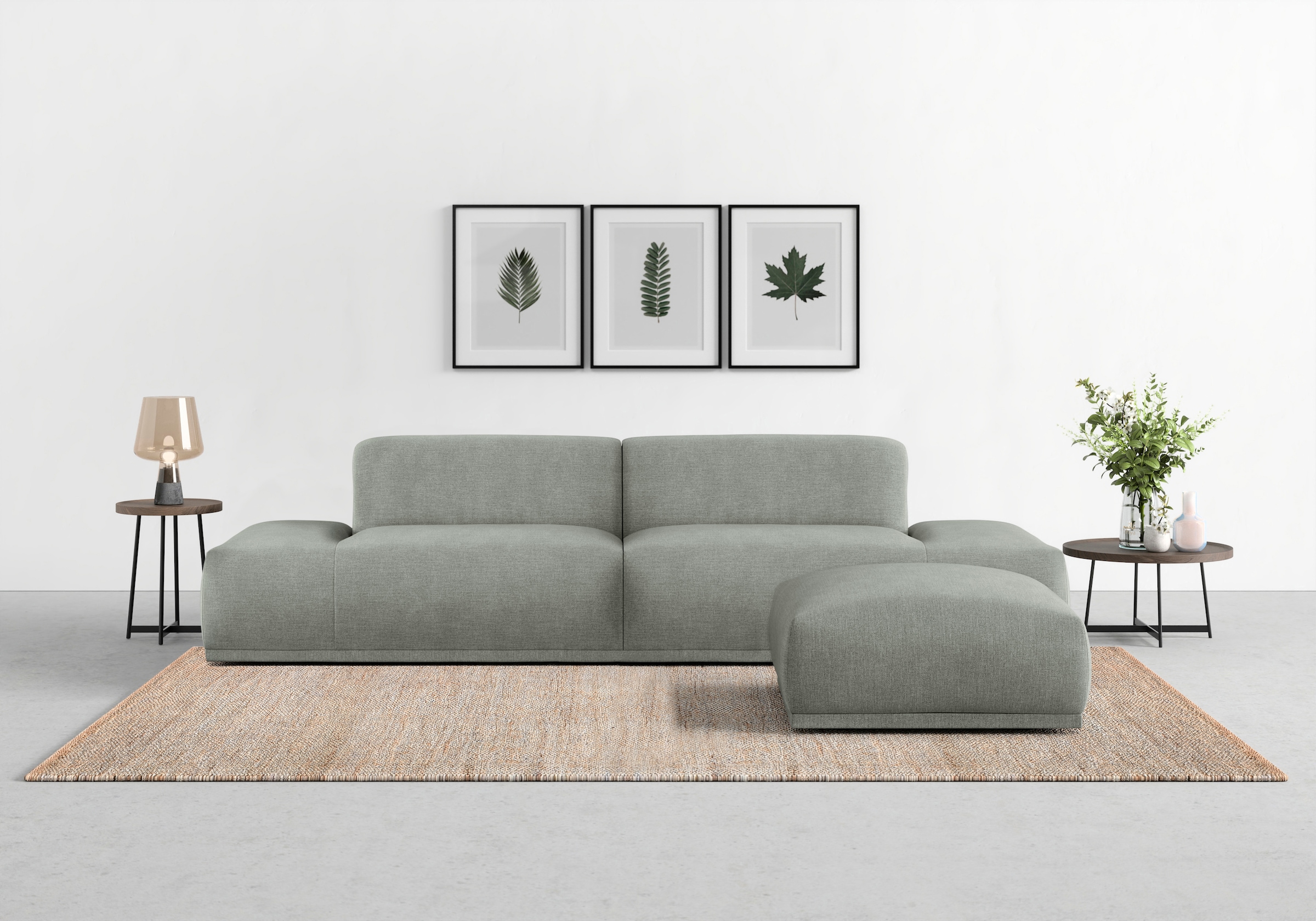 TRENDMANUFAKTUR Big-Sofa »Braga, toller Sitzkomfort, Designsofa«, in moderner Optik, mit hochwertigem Kaltschaum