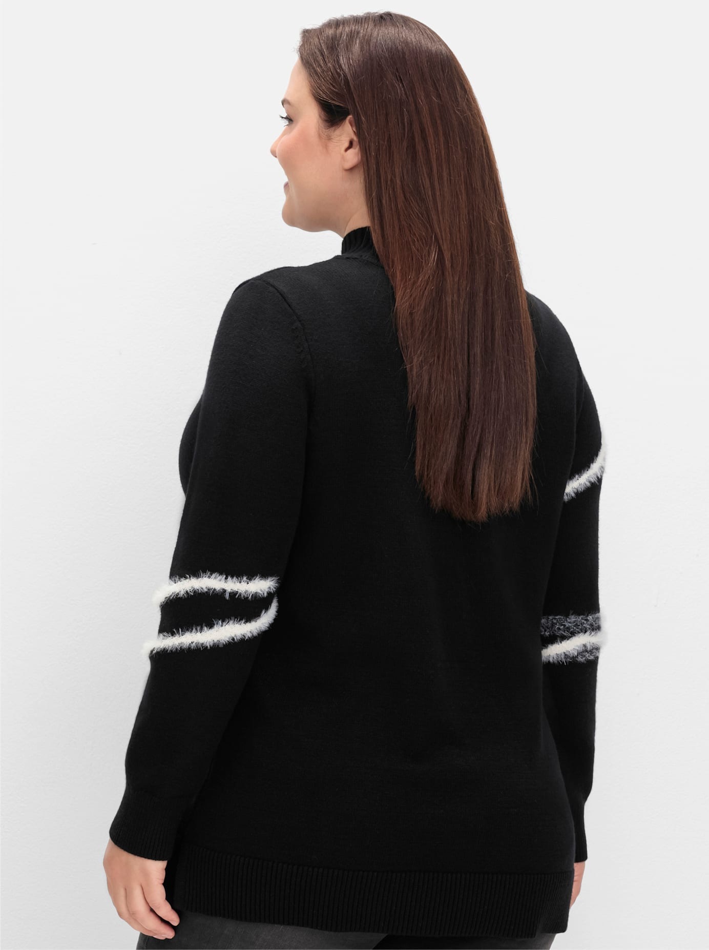Sheego Stehkragenpullover »Stehkragenpullover«