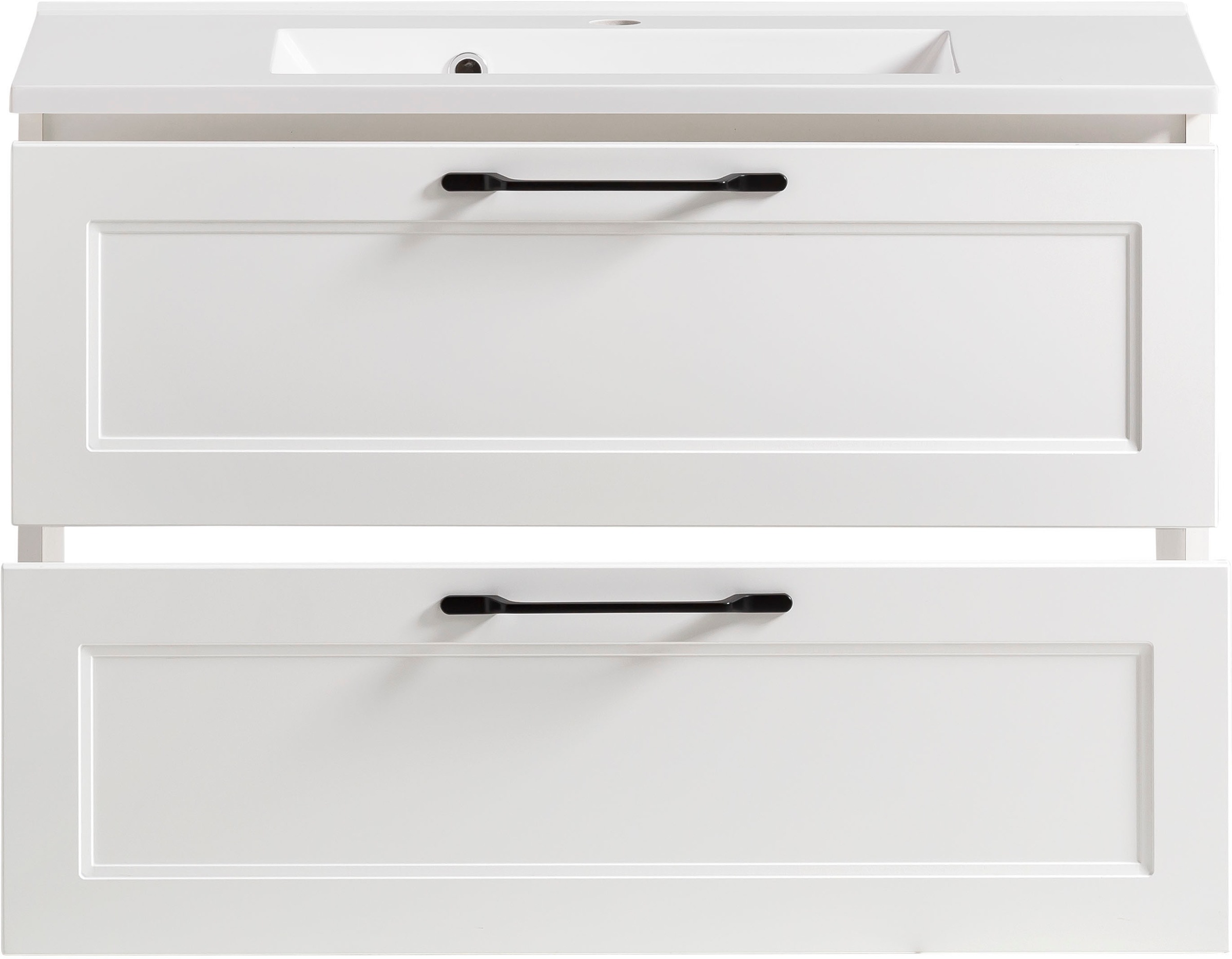 welltime Badmöbel-Set »Lana«, (Komplett-Set, 2 St.), Badezimmer-Set, 2-teilig, inkl. Waschbecken, 80 cm breit