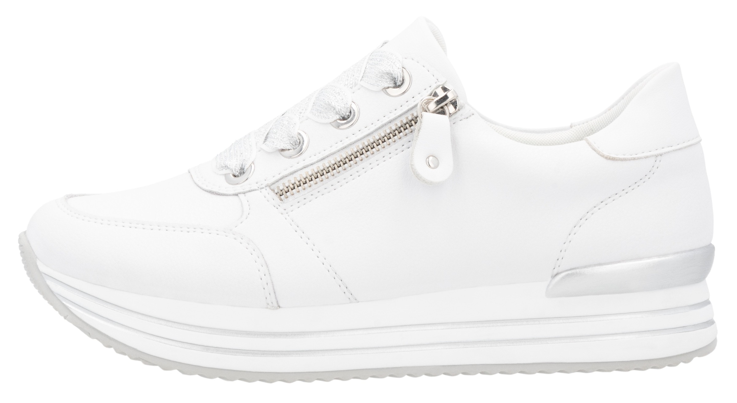 Remonte Plateausneaker, Freizeitschuh, Halbschuh, Schnürschuh mit gepolstertem Schaftrand