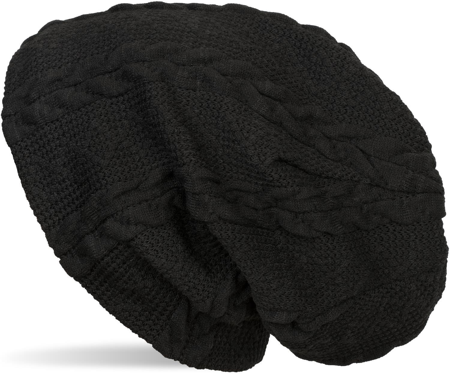 styleBREAKER Strickmütze »Feinstrick Beanie mit Zopfmuster und Fleece« 1 Stk.