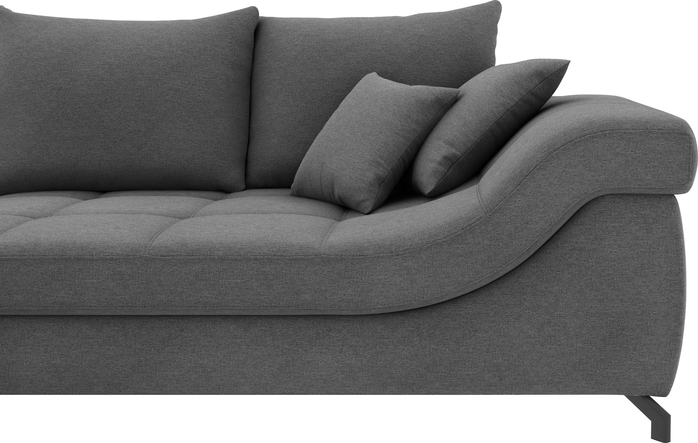 Mr. Couch Ecksofa »Taylor, L-Form, wahlweise mit Kaltschaum« mit Kaltschaum bis 140 kg pro Sitzplatz belastbar