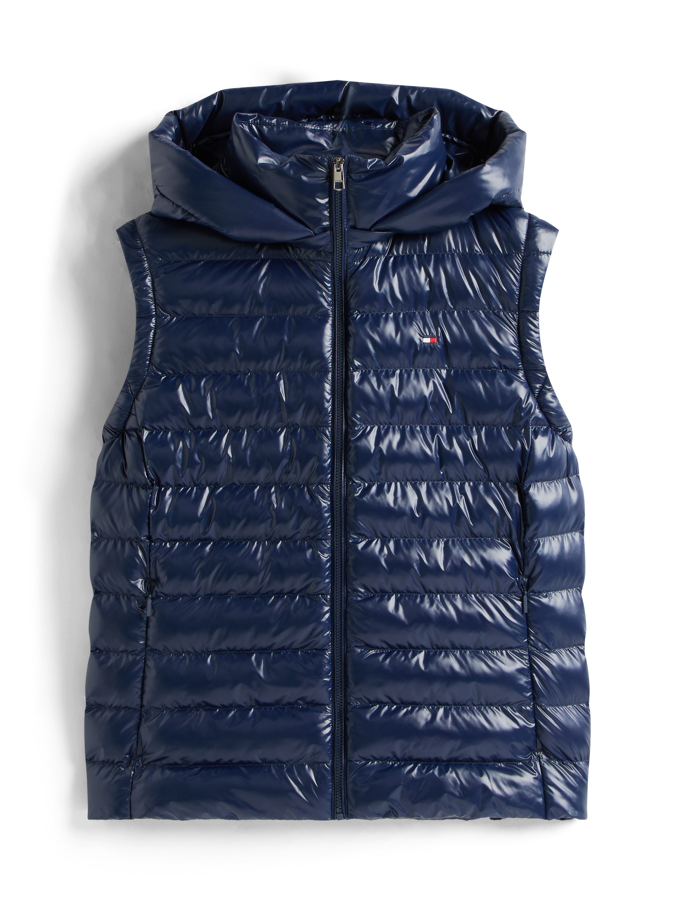 Tommy Hilfiger Steppweste »LW PADDED SLIM VEST«, leicht glänzende Oberfläche