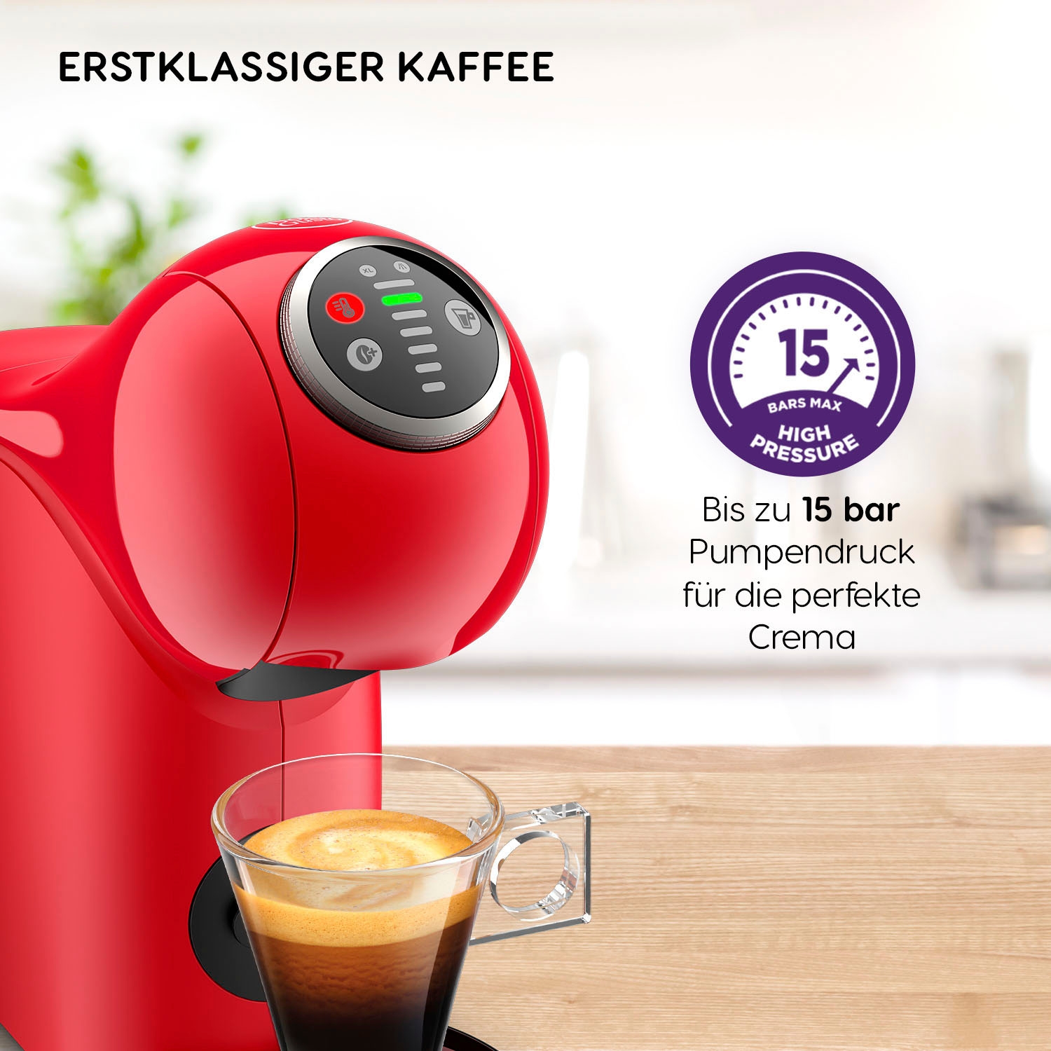 NESCAFÉ® Dolce Gusto® Kapselmaschine »KP3405 Genio S Plus«, Temperaturwahl, automatische Abschaltung, 0,8 Liter Wassertank