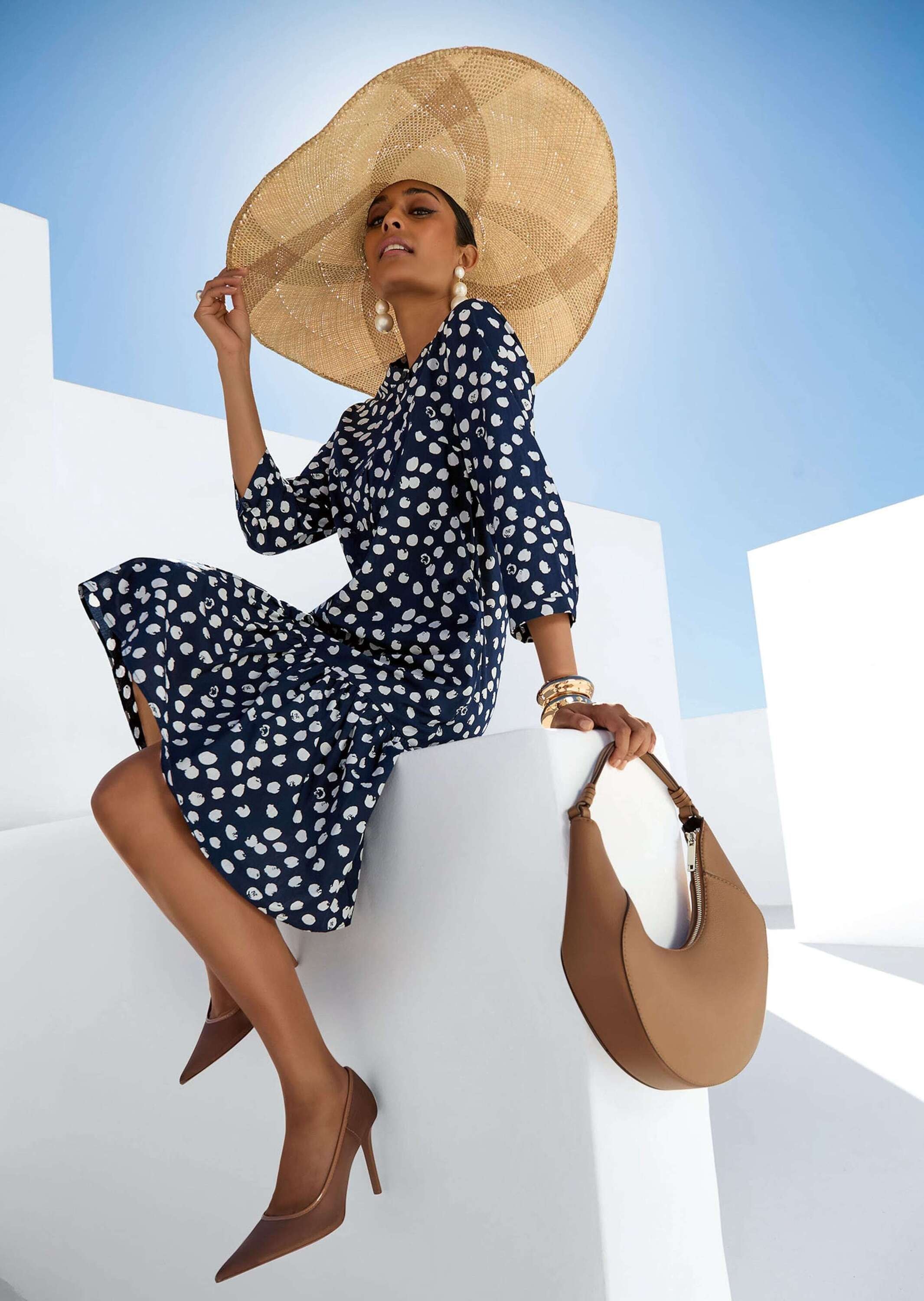 MADELEINE Sommerkleid »Kleid Baumwollkleid mit Unikat-Print«