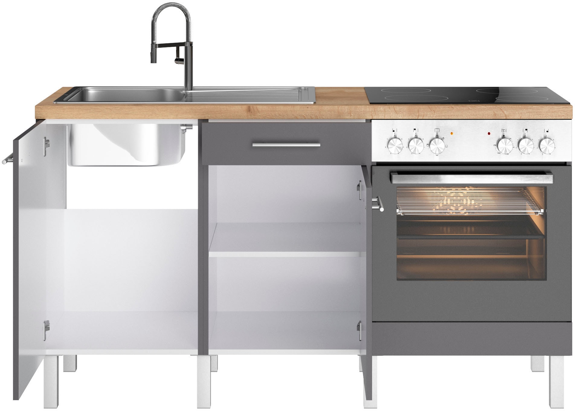 OPTIFIT Küche »Lilly«, Breite 160 cm, wahlweise mit E-Geräten online bei  OTTO | Hängeschränke