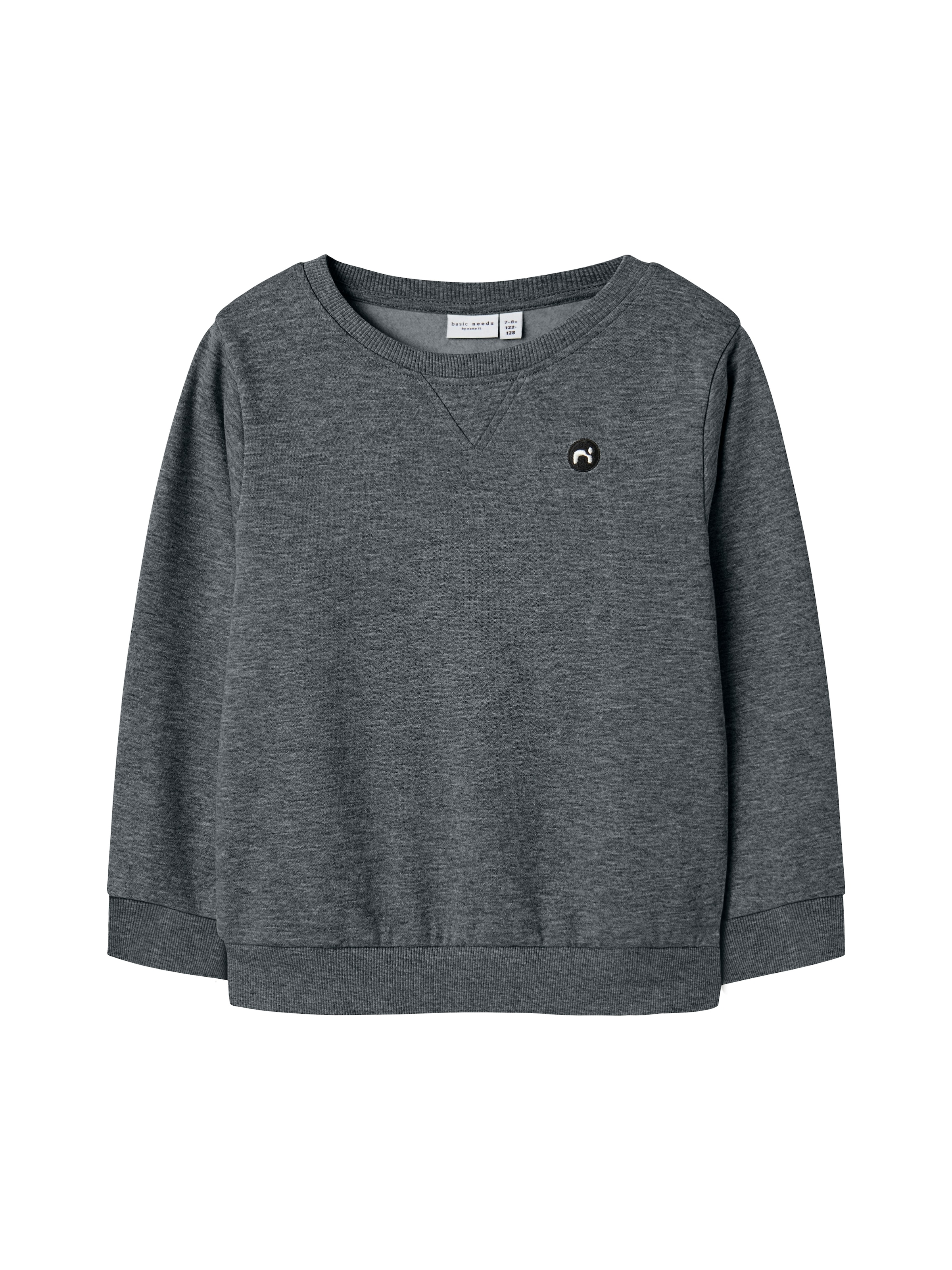 Name It Sweatshirt »NKMVIMO für Jungen mit Bündchen und klassischer Form«, unifarben, casual, regular fit, Baumwollmischung, Rundhals