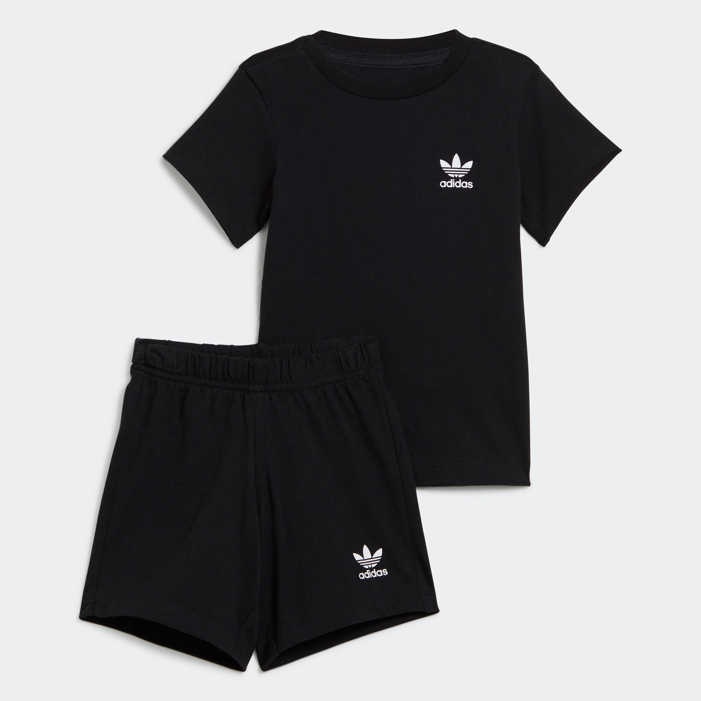 Adidas Originals Trainingsanzug »SHORT TEE SET« 2 Stk. tlg. in schwarz, Größe 98