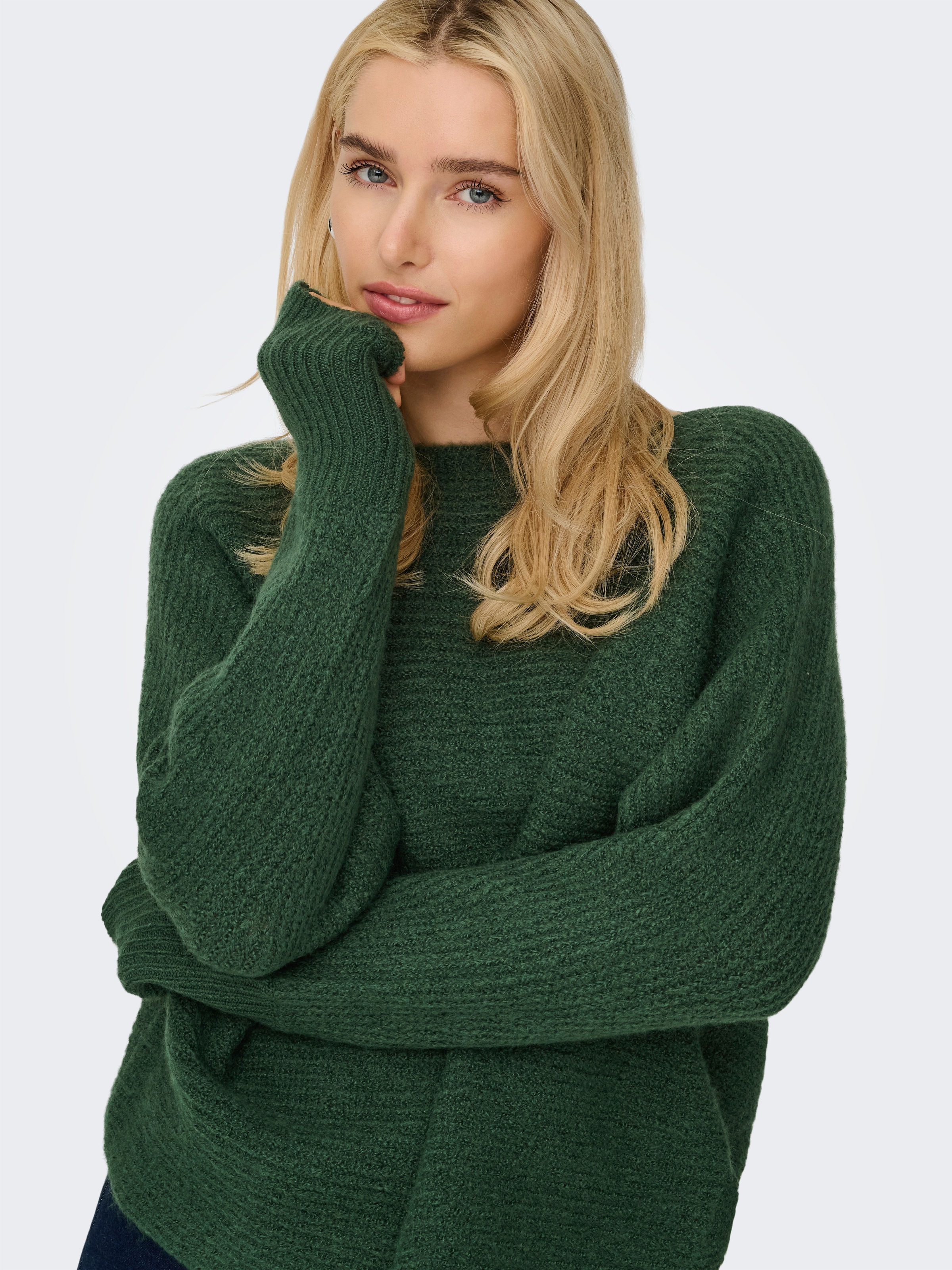 ONLY Strickpullover »ONLDANIELLA L/S PULLOVER KNT NOOS« Materialmix, regular fit