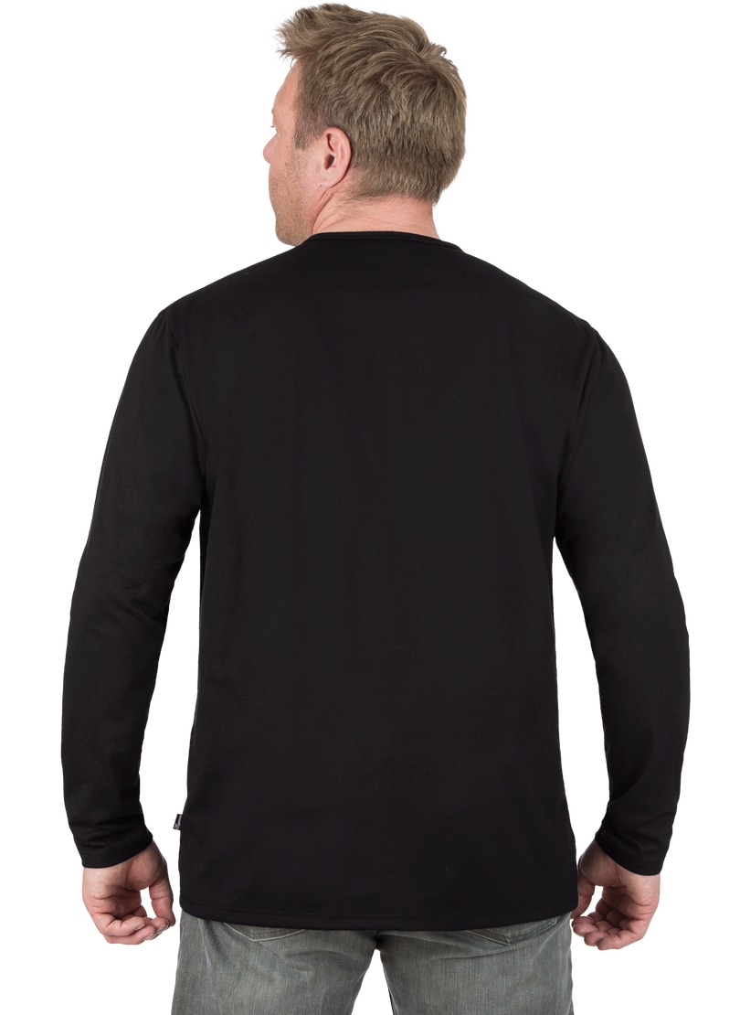 Trigema Longsleeve »TRIGEMA Langarmshirt mit Knopfleiste«, (1 tlg.)