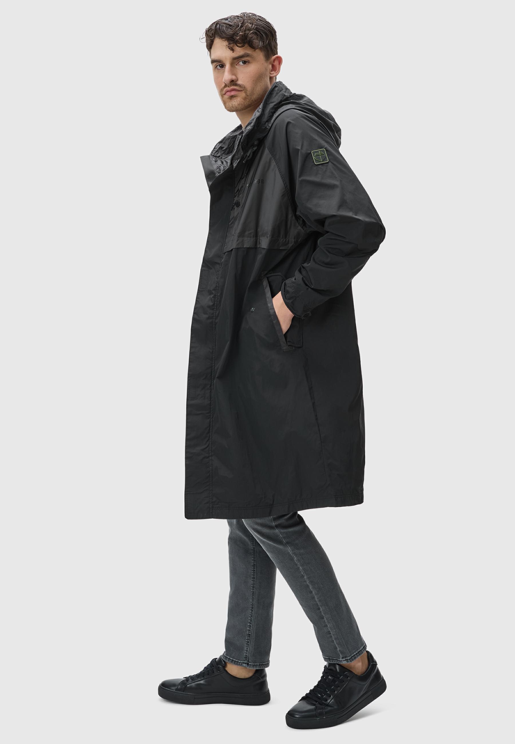 Stone Harbour Regenmantel »Regenmantel Zafaar«, Lange Herren Regenjacke mit Kapuze