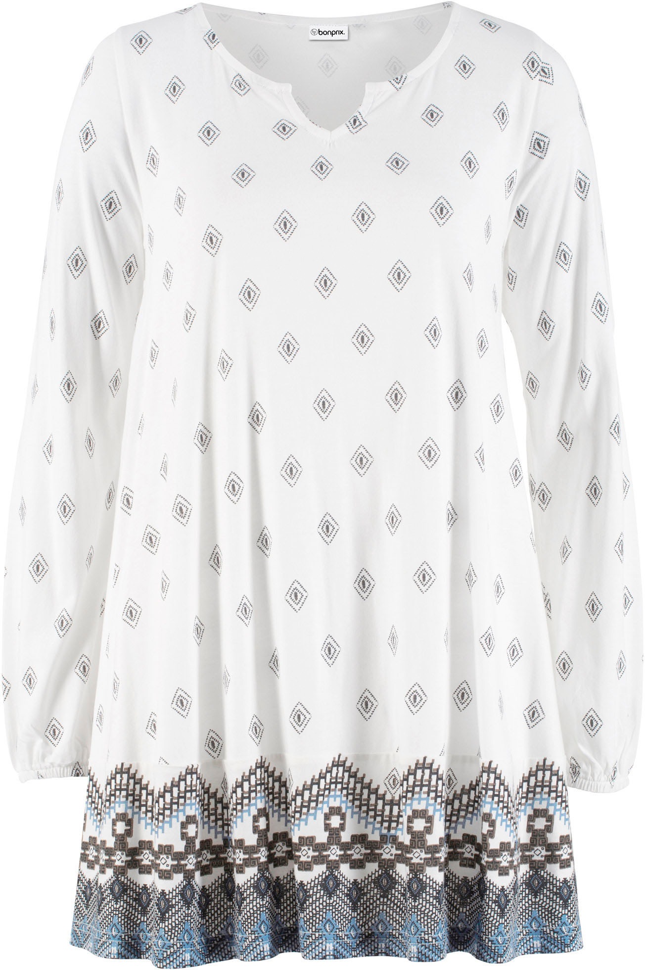 bonprix Tunikashirt »Shirt-Tunika aus Baumwoll-Viskose-Mix« A-Linie Passform, extra weite Schnittführung, Casual Stil