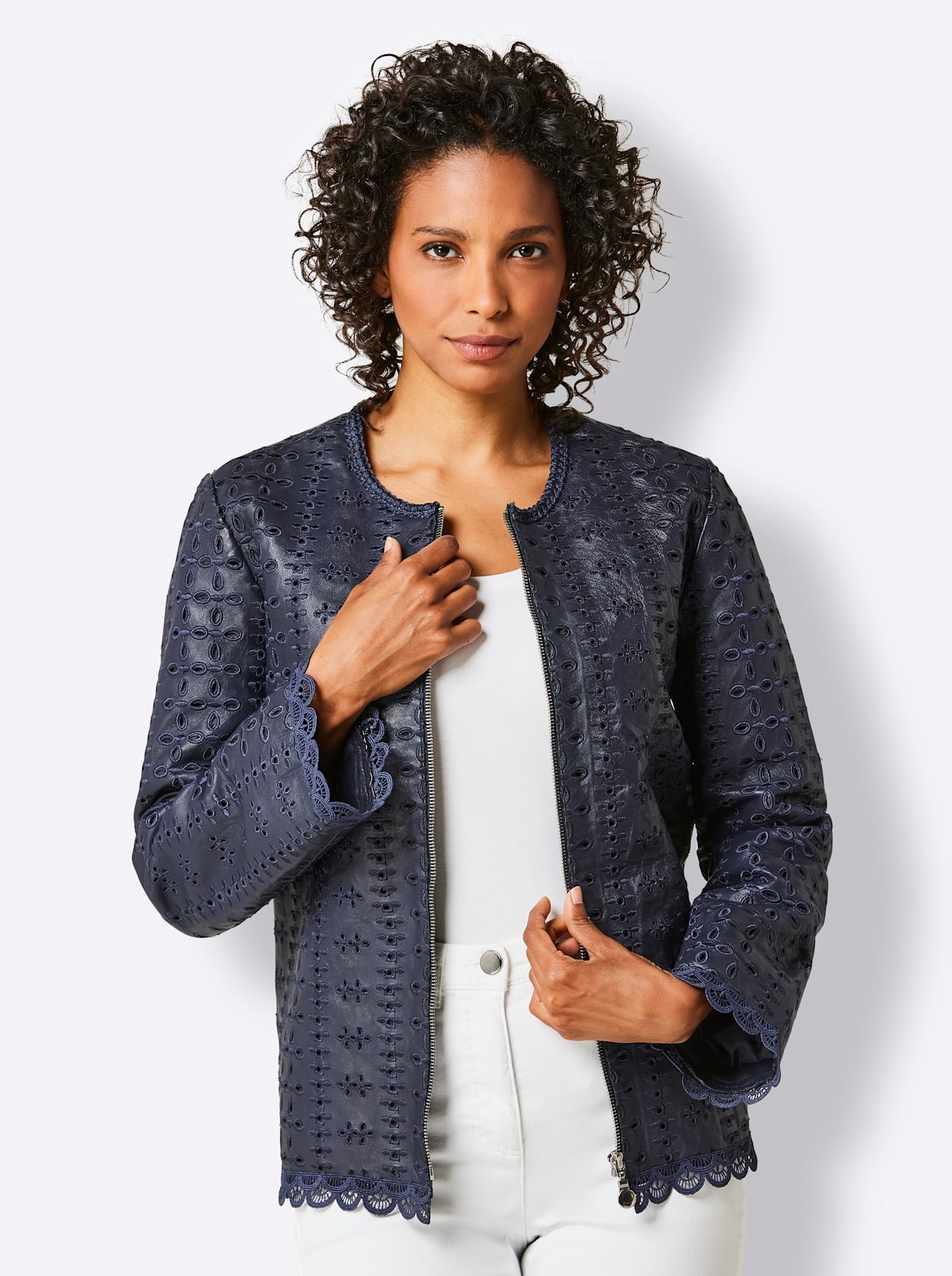 CREATION L PREMIUM Lederblazer »Lammnappa-Leder-Blazer«