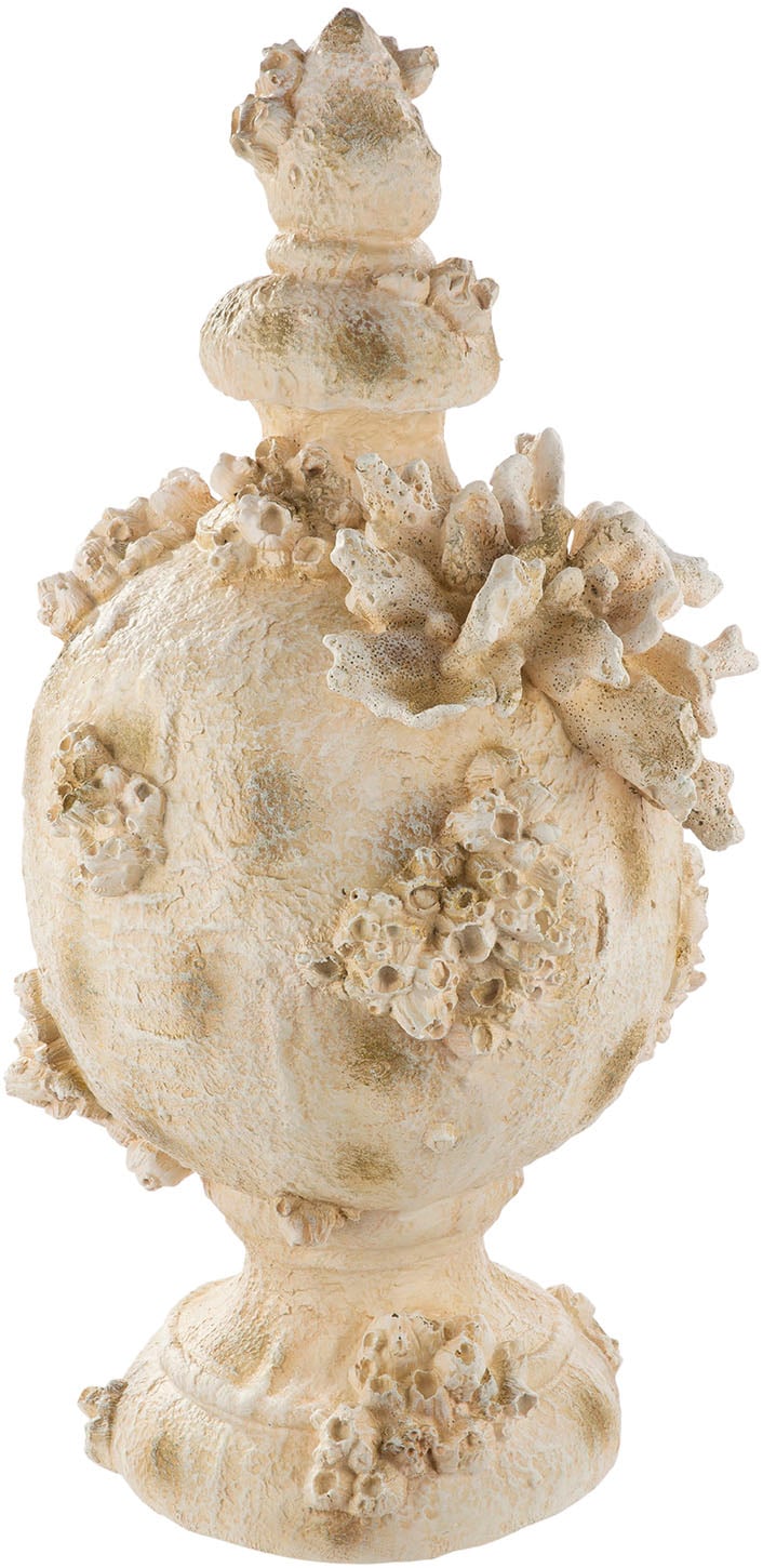 GILDE Dekoobjekt »Dekoobjekt Amphora Seychelles weiß H. 49,5 cm«