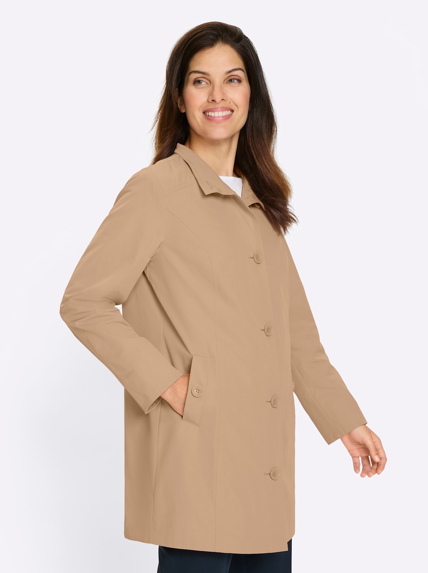 Classic Basics Langjacke ohne Kapuze